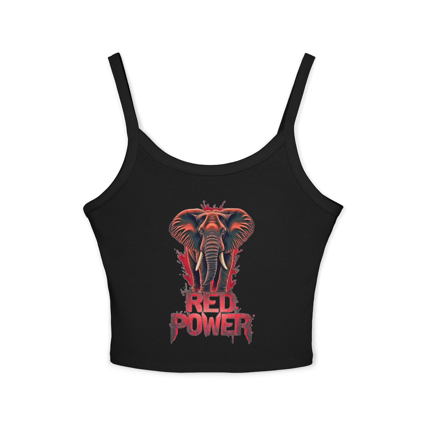Red Power Patriotic Elephant Tank Top