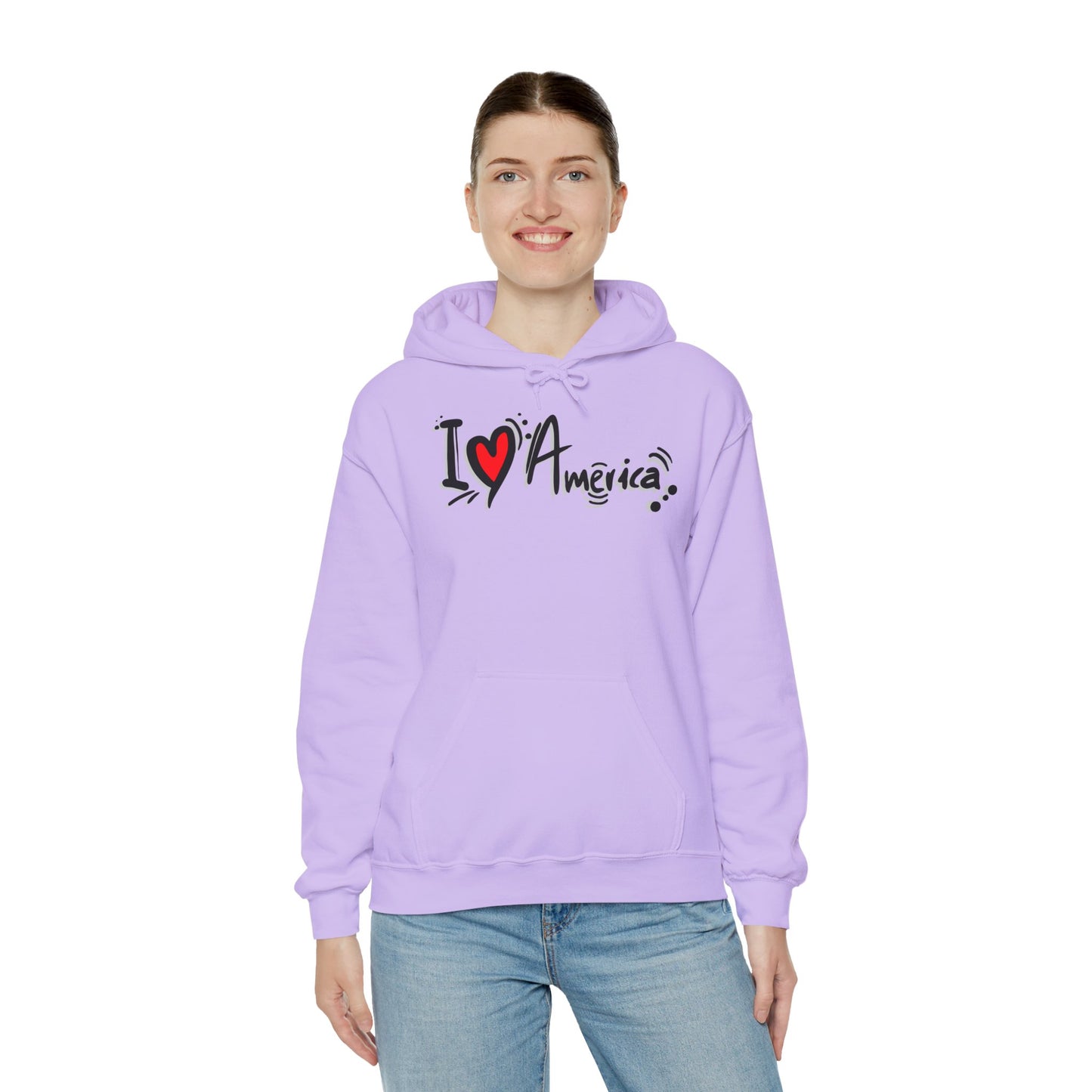 I Love America Unisex Hoodie Sweatshirt