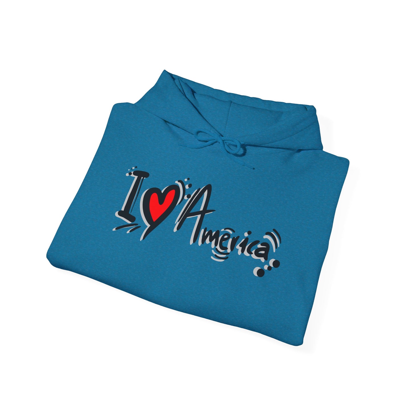 I Love America Unisex Hoodie Sweatshirt