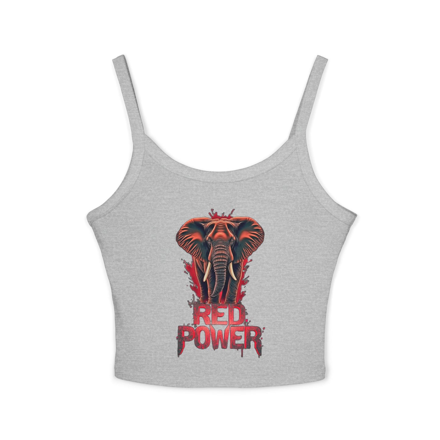 Red Power Patriotic Elephant Tank Top