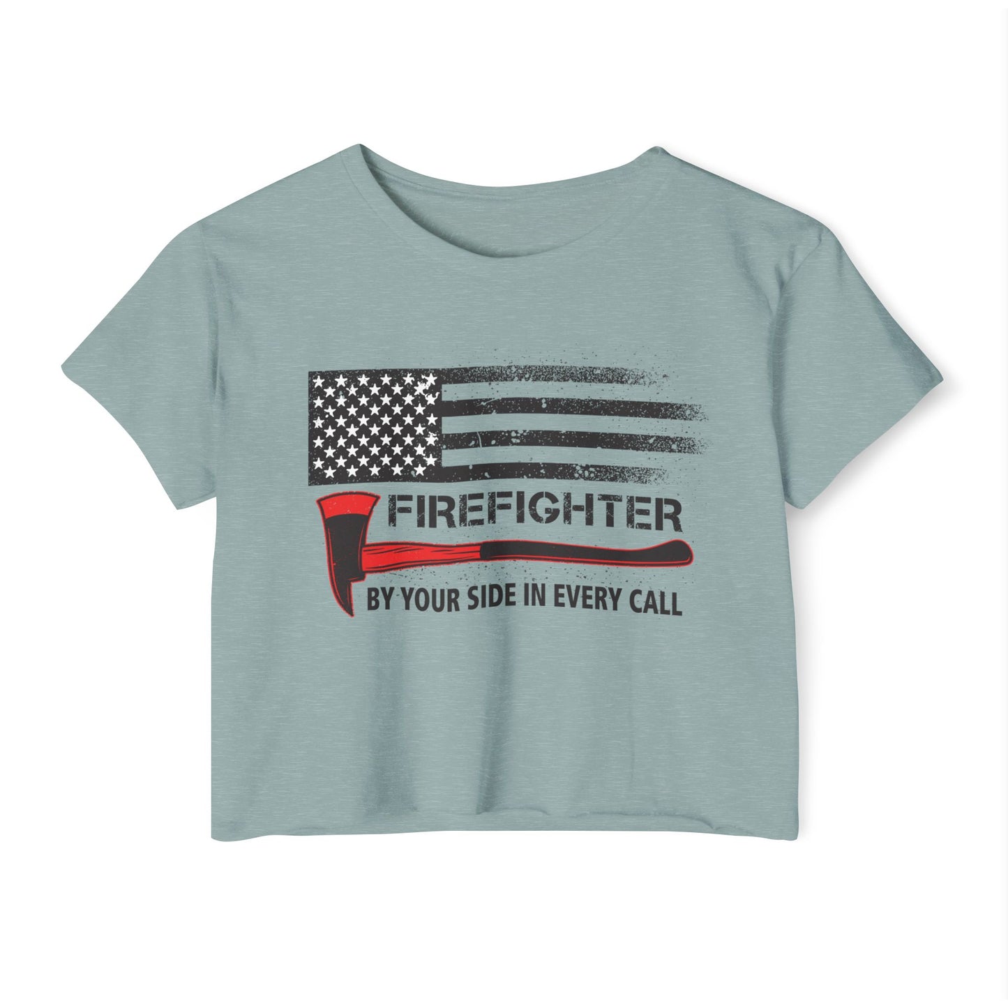 Firefighter Pride Crop Top – By Your Side in Every Call