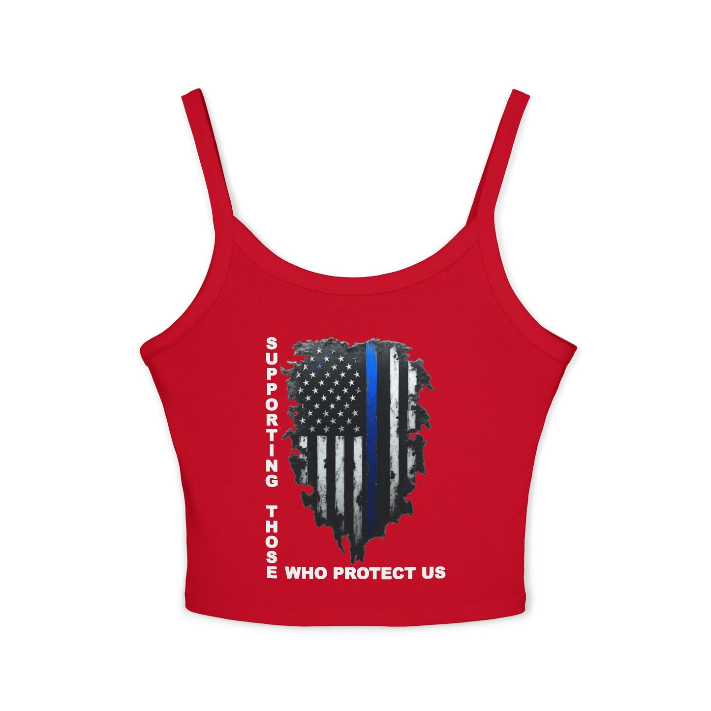 Supporting Those Who Protect Us Patriotic Tank Top