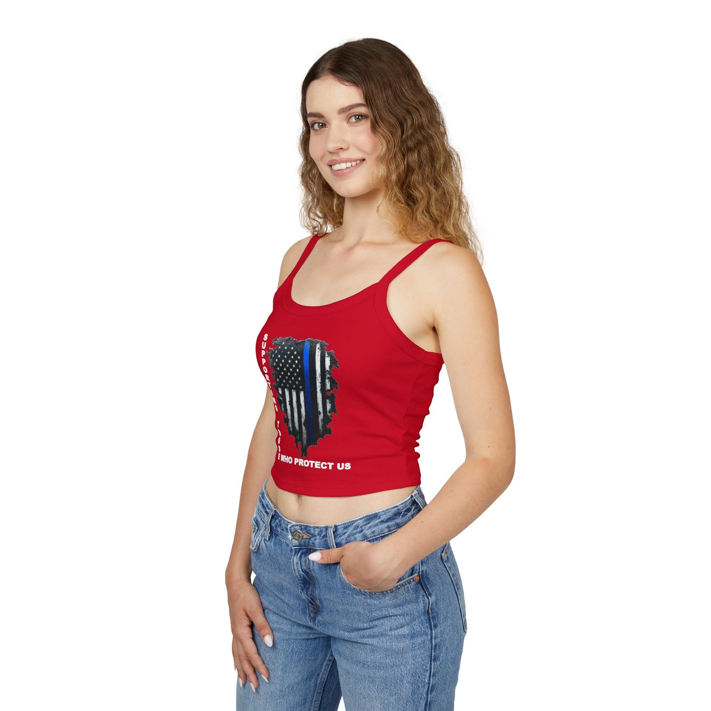 Supporting Those Who Protect Us Patriotic Tank Top