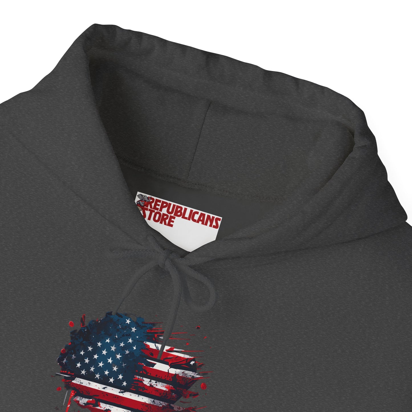 I Love America Heart Flag Unisex Hoodie Sweatshirt
