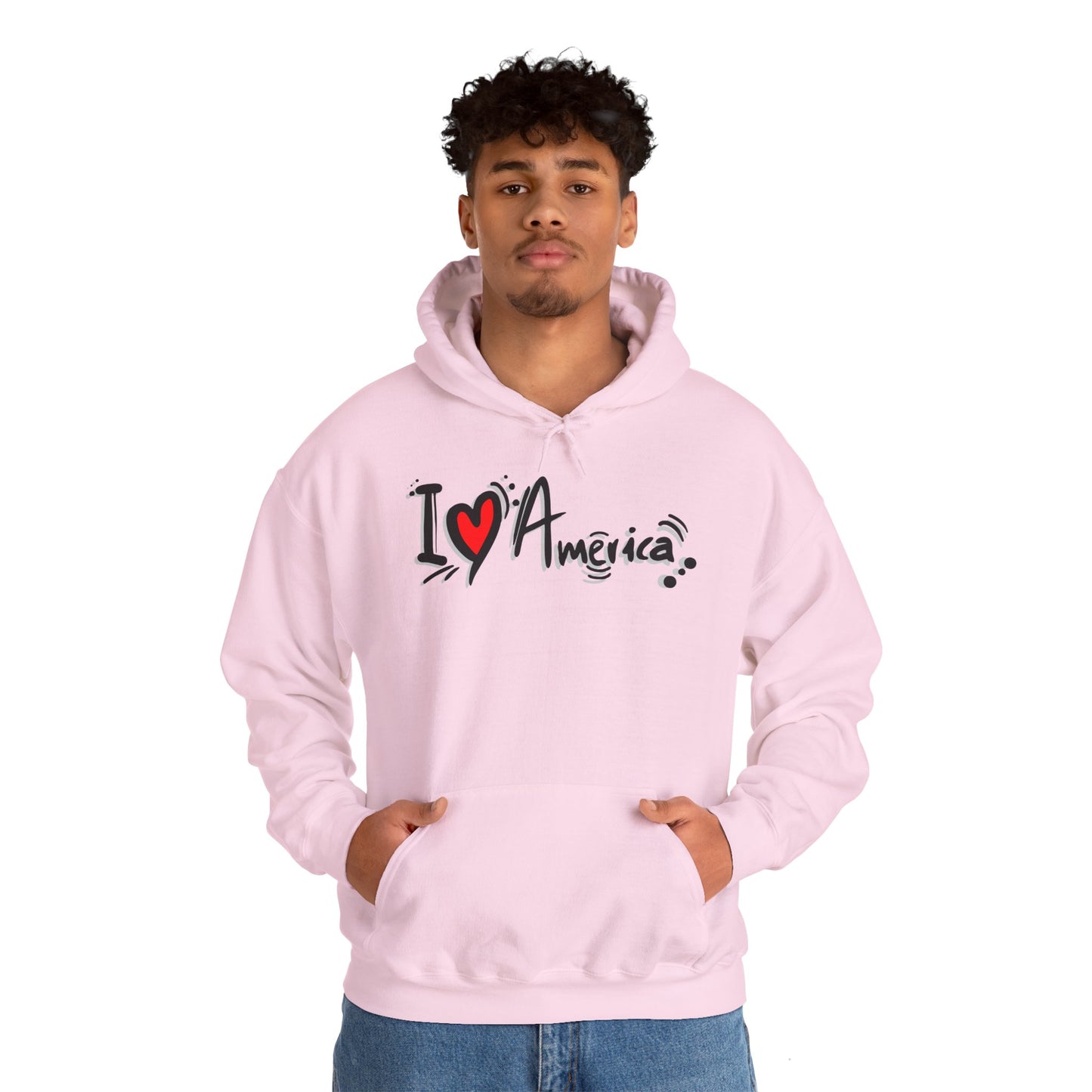 I Love America Unisex Hoodie Sweatshirt