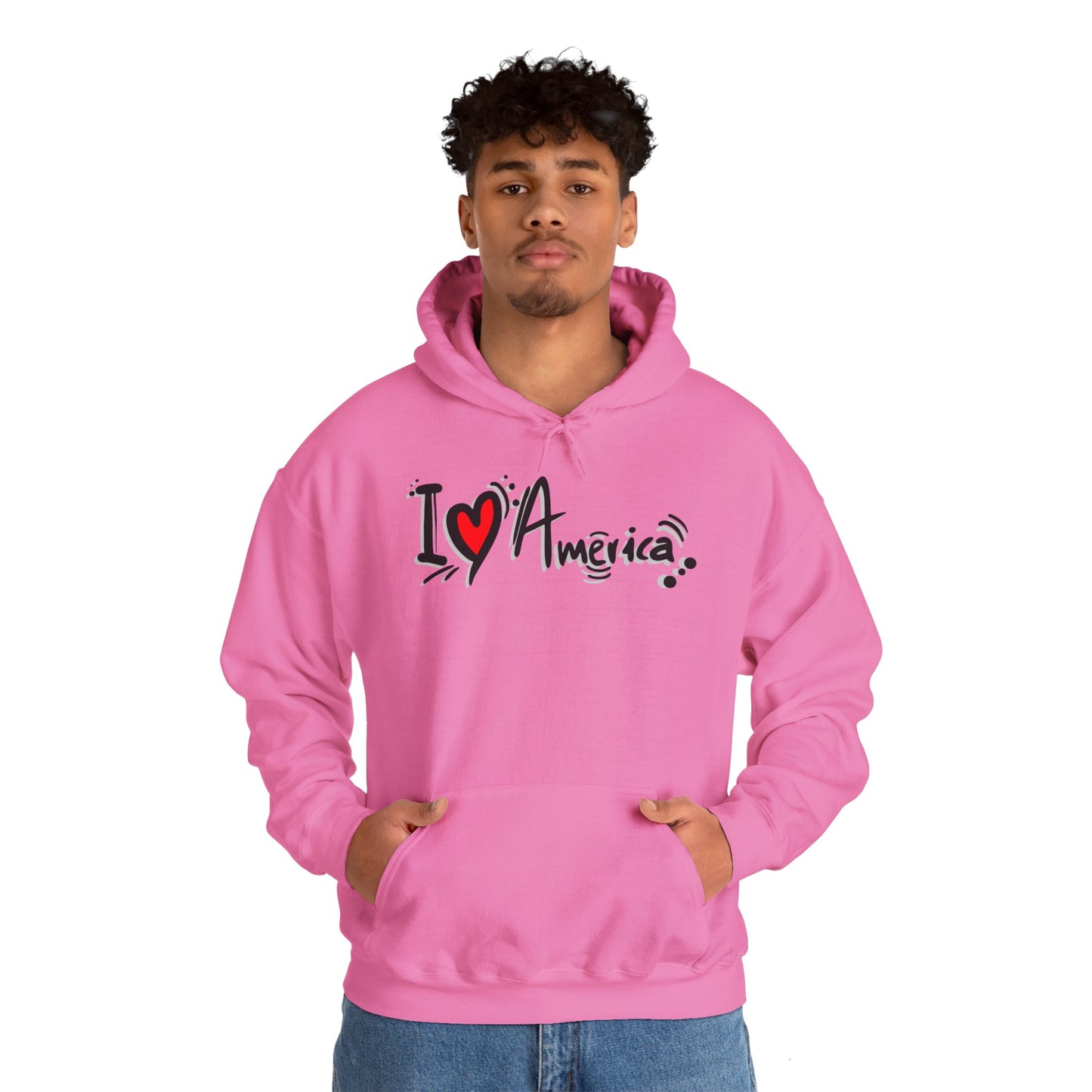 I Love America Unisex Hoodie Sweatshirt