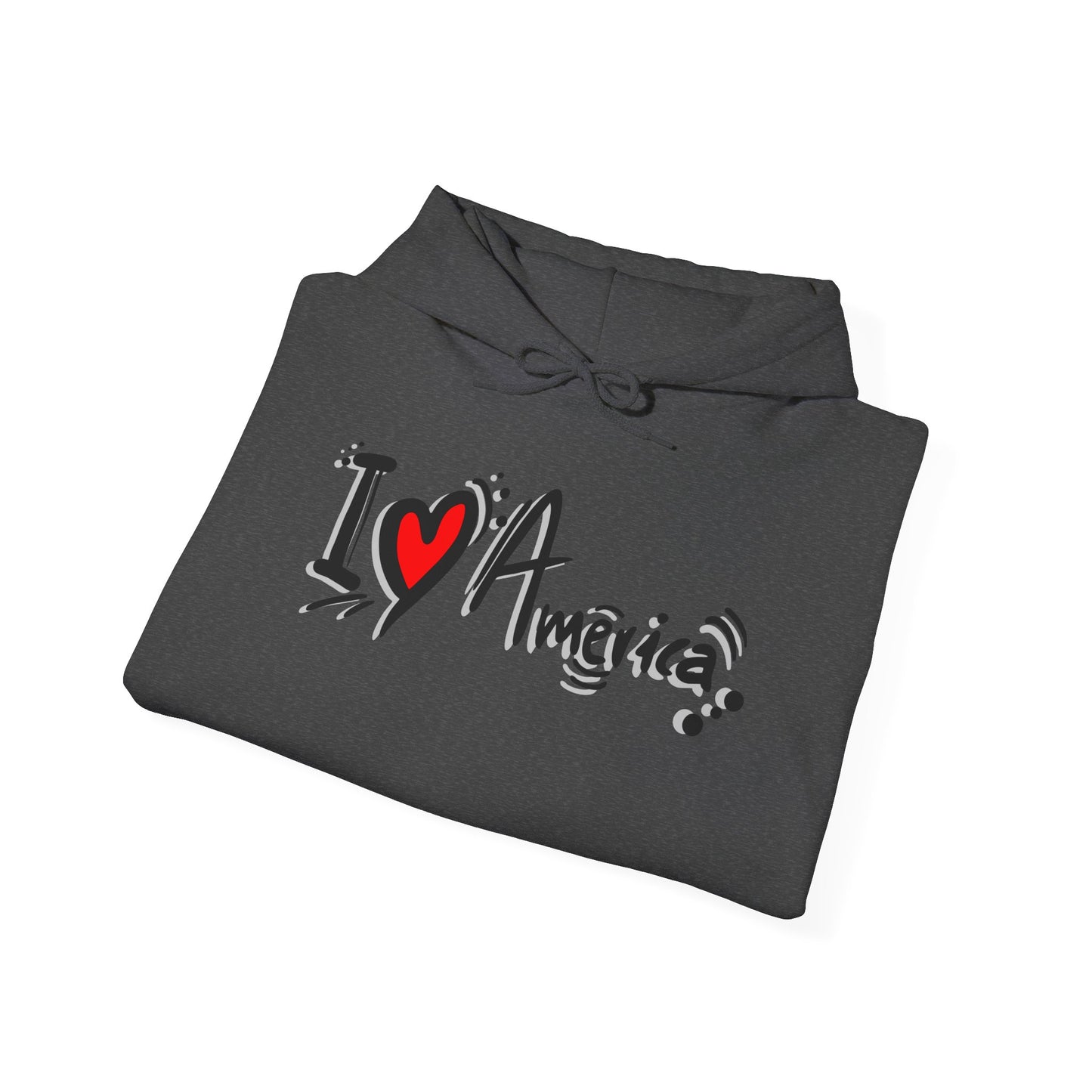 I Love America Unisex Hoodie Sweatshirt
