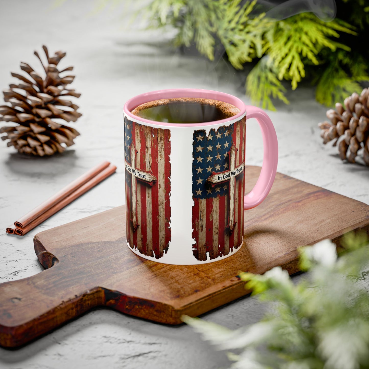 In God We Trust Patriotic Coffee Mug
