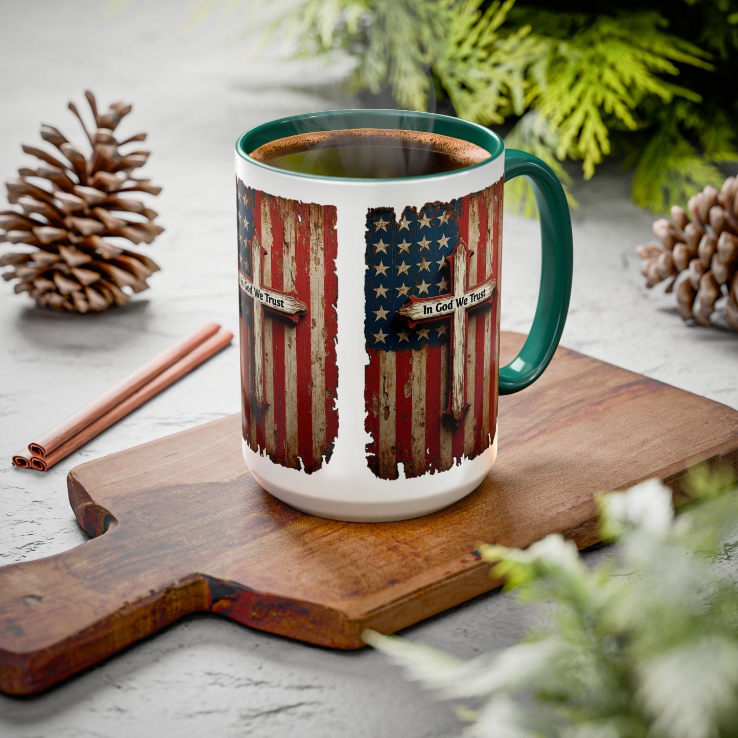 In God We Trust Patriotic Coffee Mug