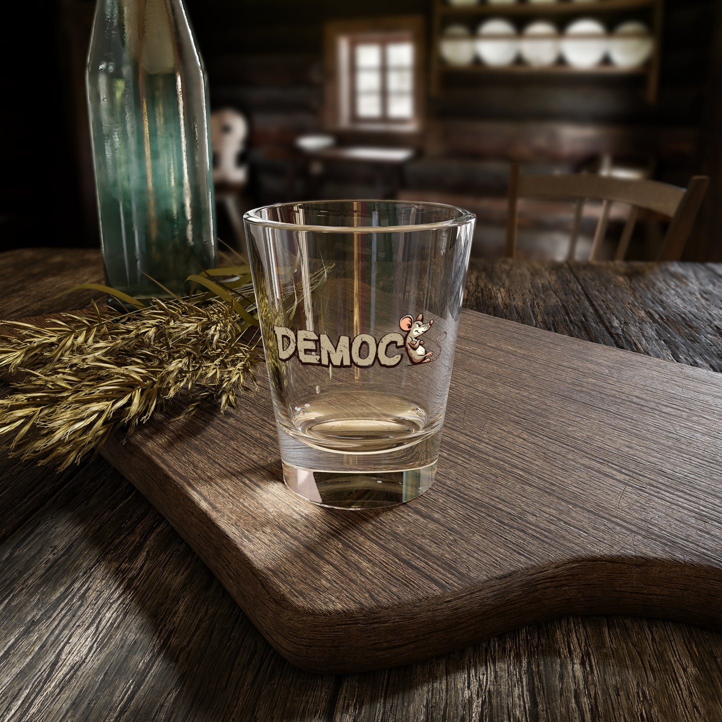 Democ-Rat Funny Political Shot Glass