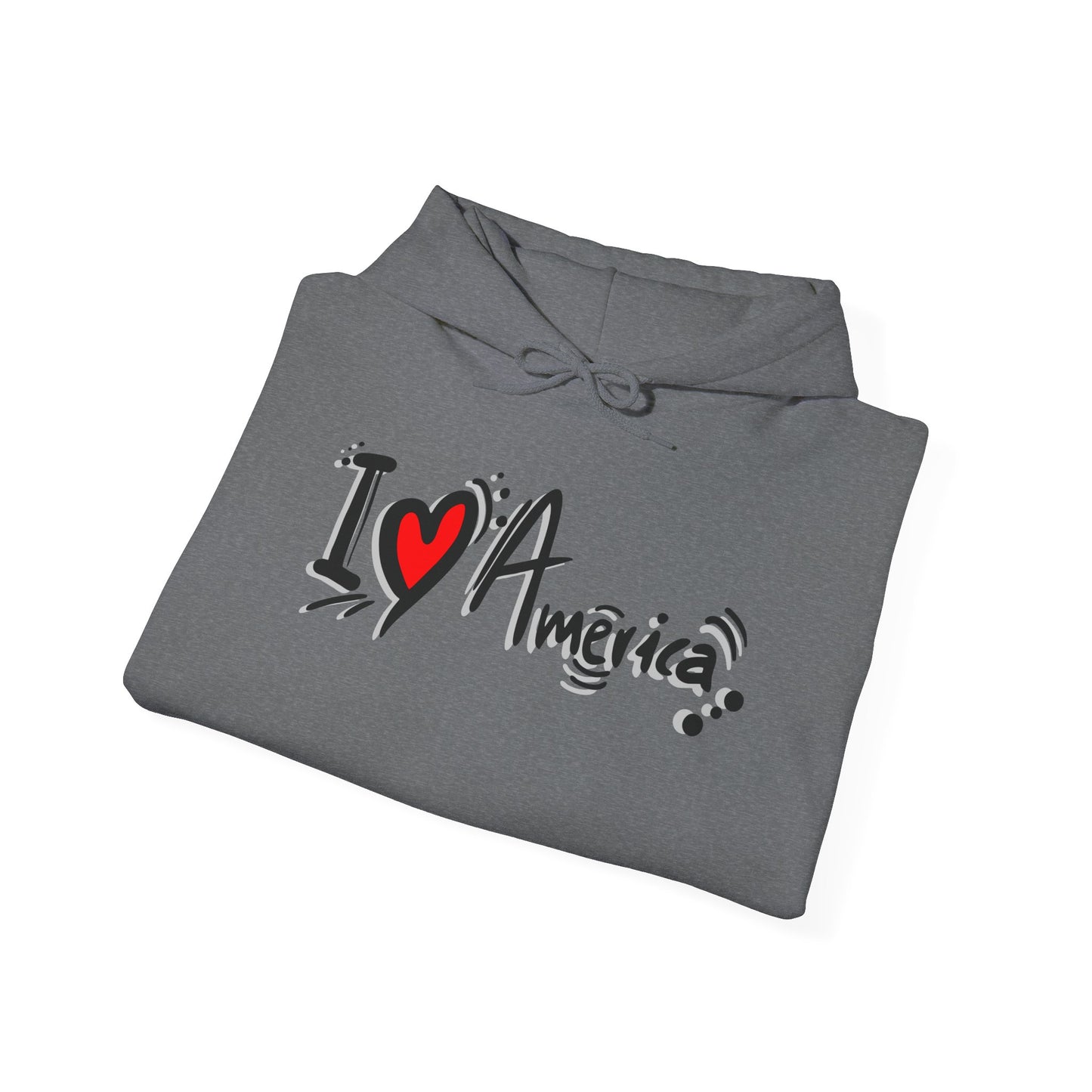 I Love America Unisex Hoodie Sweatshirt
