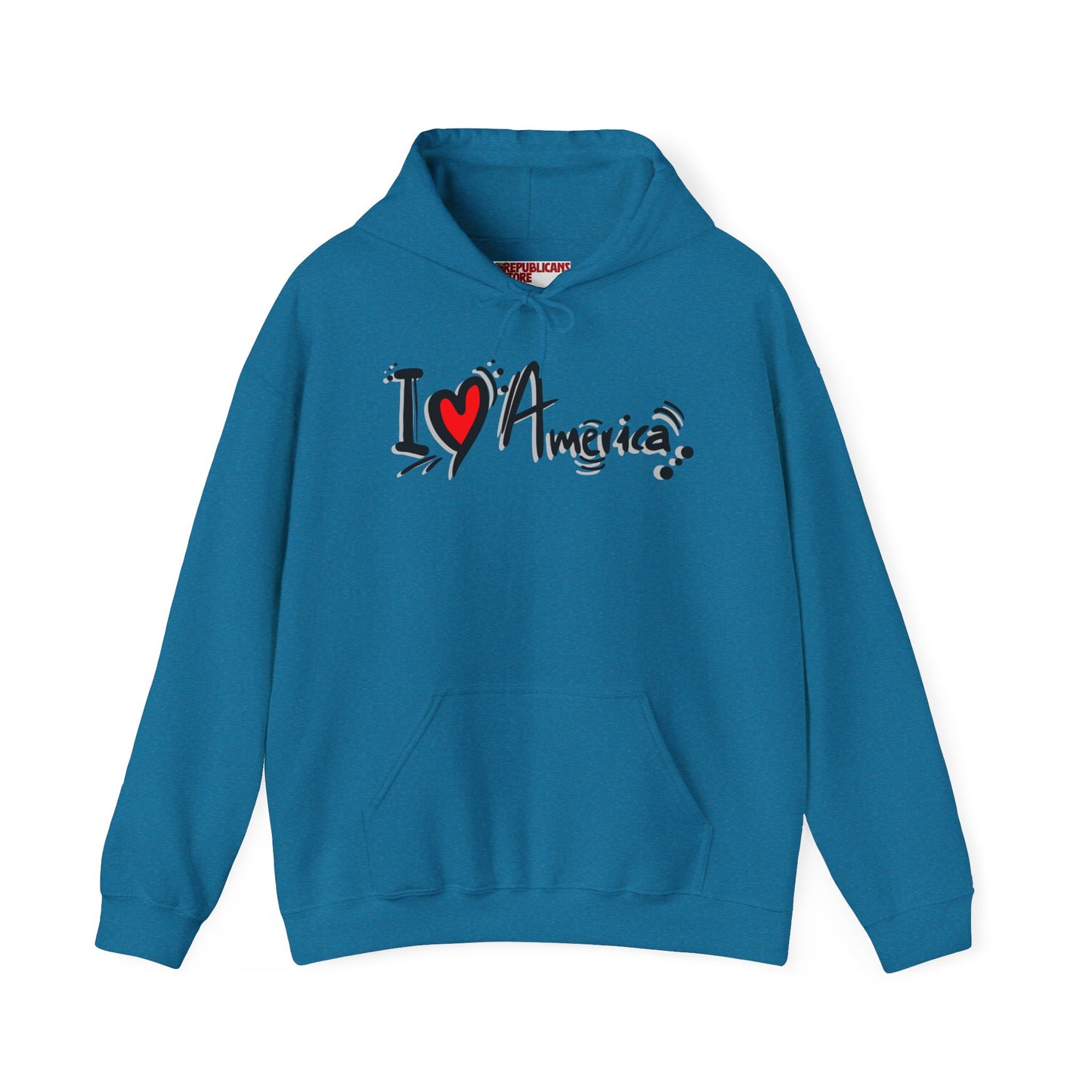 I Love America Unisex Hoodie Sweatshirt