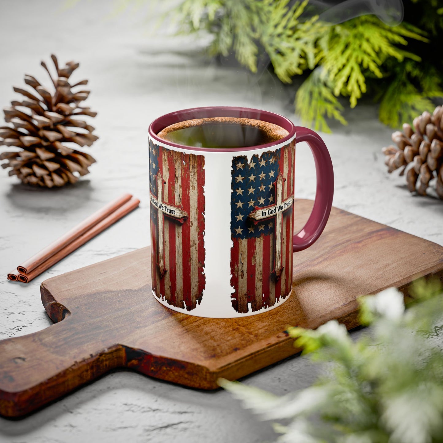In God We Trust Patriotic Coffee Mug