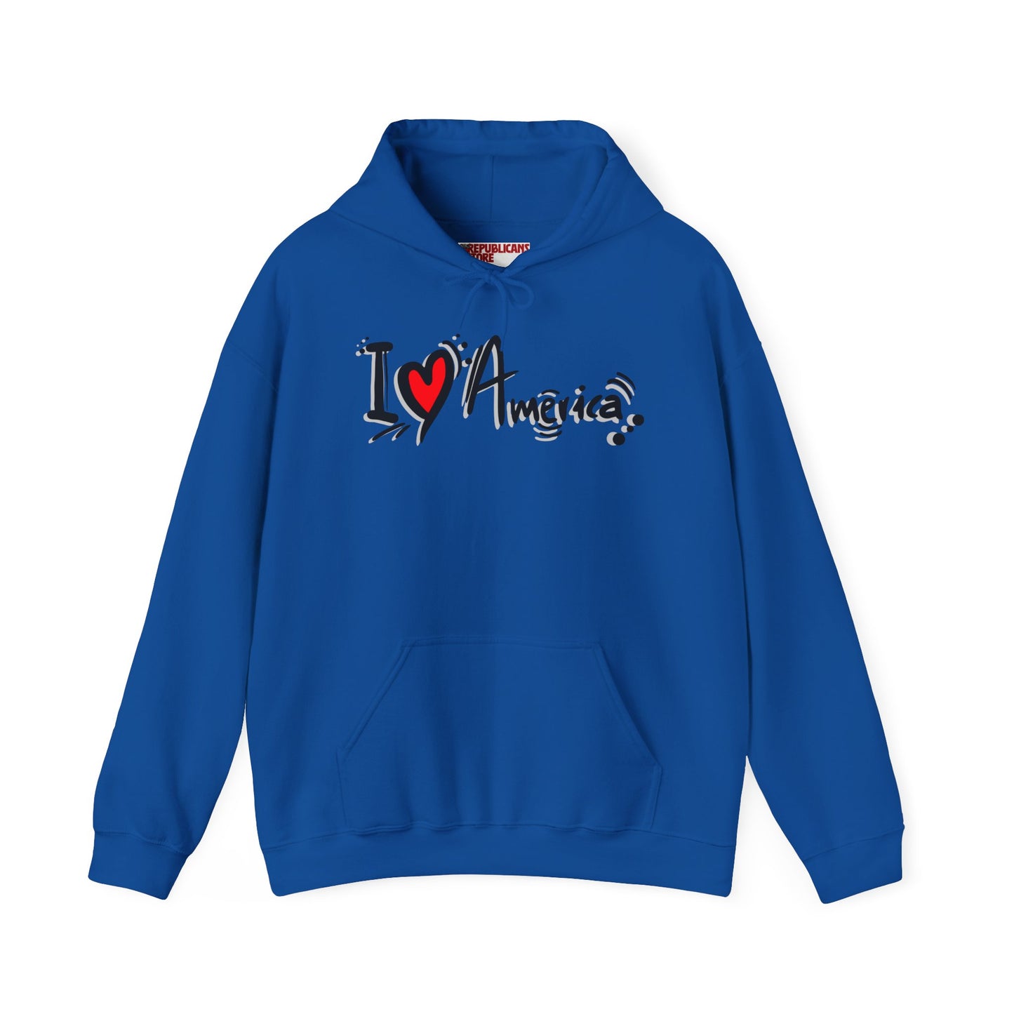 I Love America Unisex Hoodie Sweatshirt