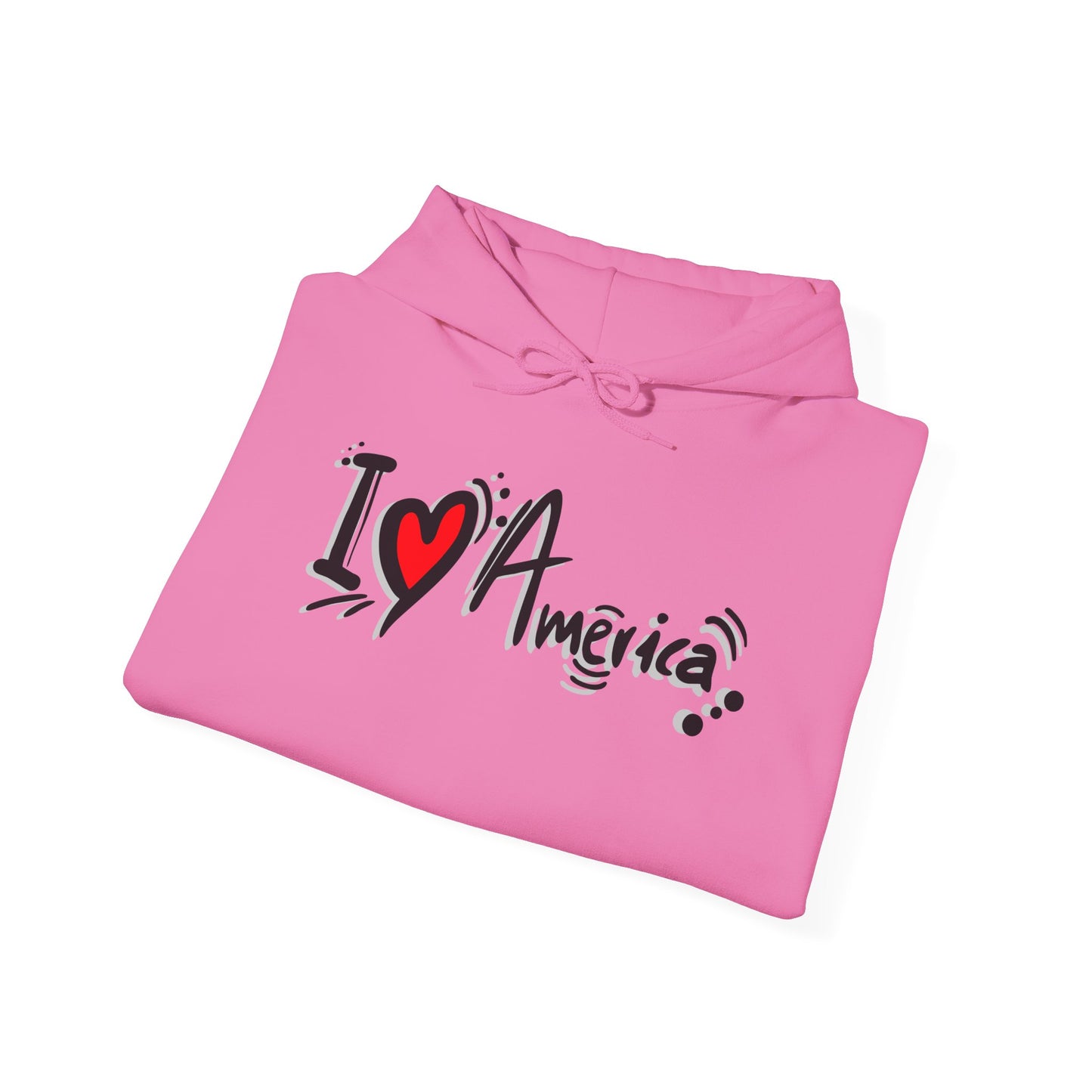 I Love America Unisex Hoodie Sweatshirt