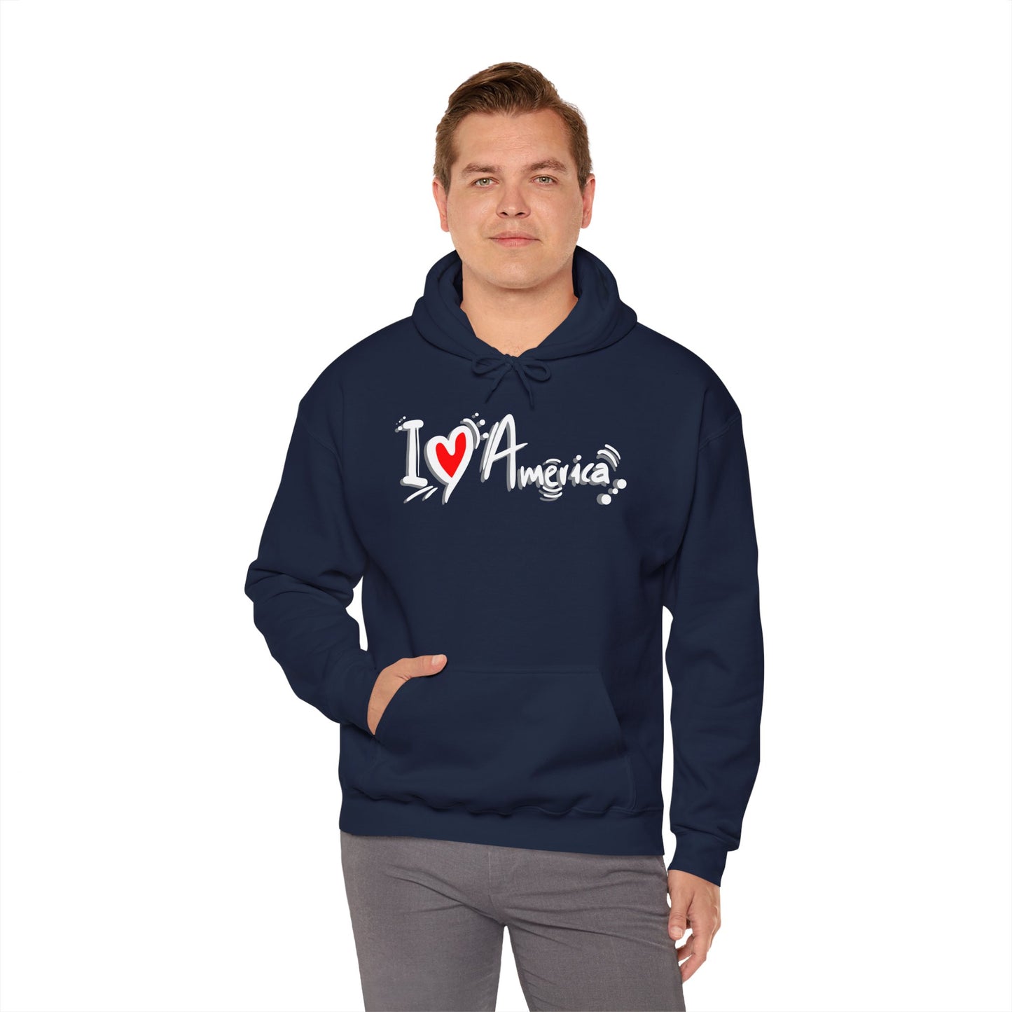 I Love America Unisex Hoodie Sweatshirt