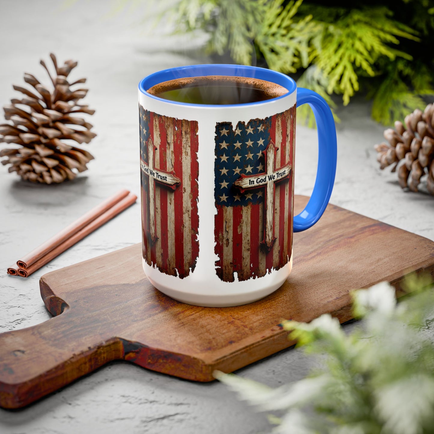 In God We Trust Patriotic Coffee Mug