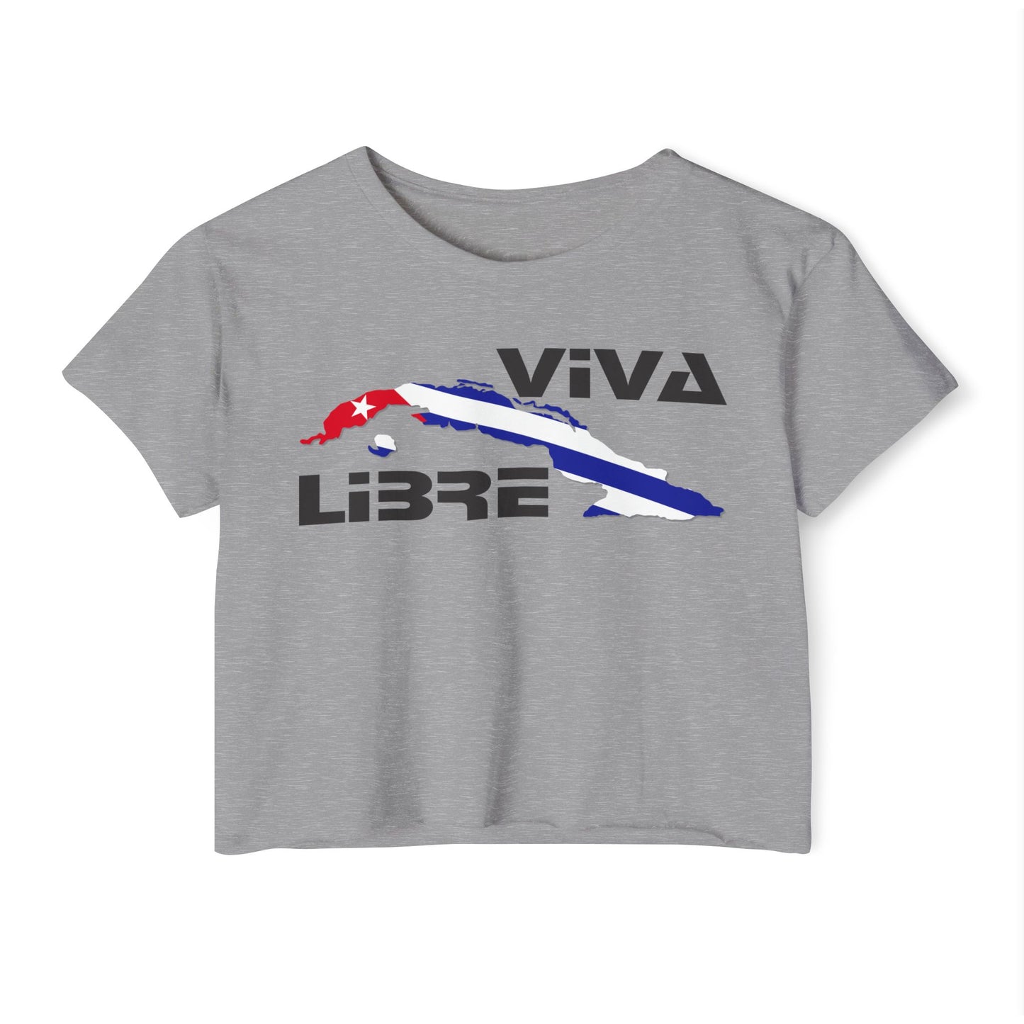 Viva Cuba Libre Patriótico Crop Top