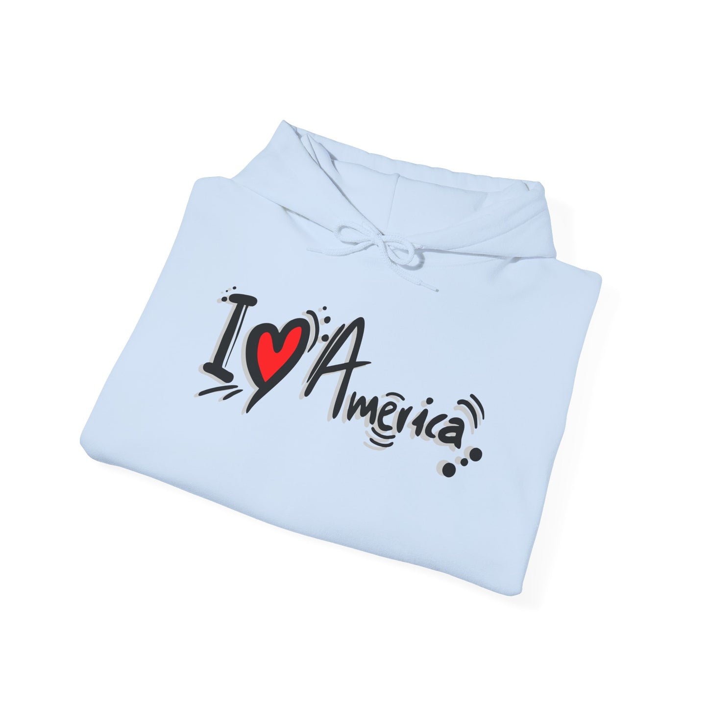 I Love America Unisex Hoodie Sweatshirt