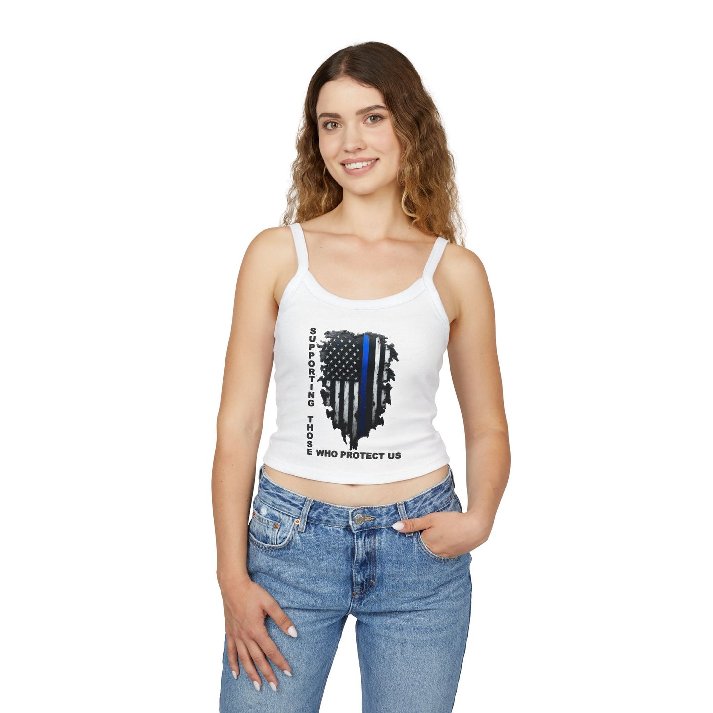 Supporting Those Who Protect Us Patriotic Tank Top