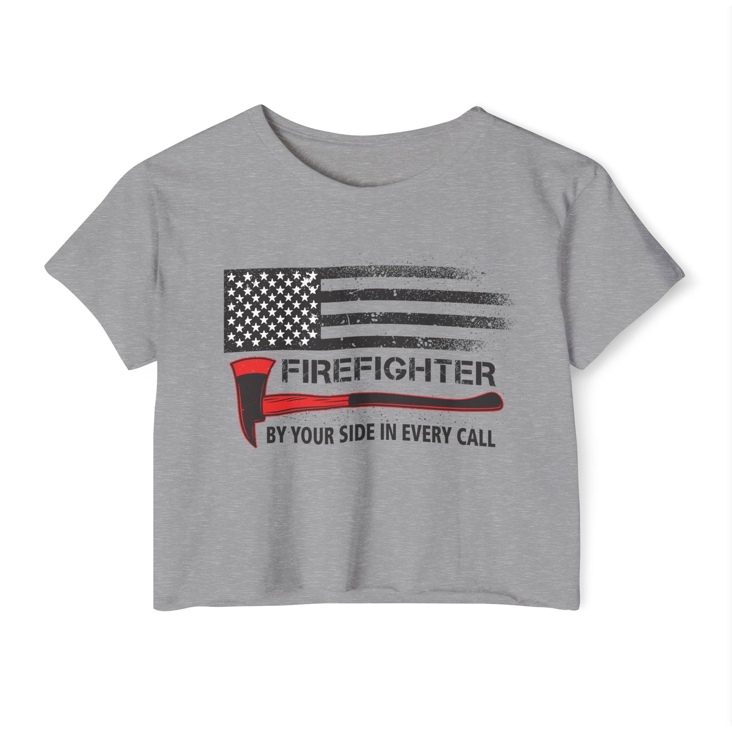 Firefighter Pride Crop Top – By Your Side in Every Call