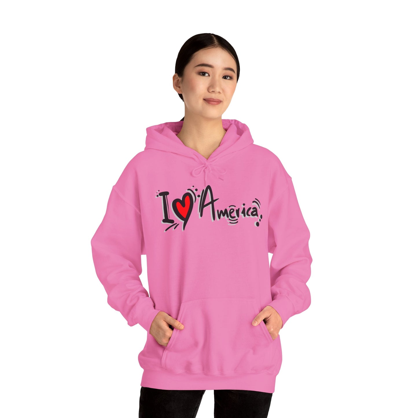 I Love America Unisex Hoodie Sweatshirt