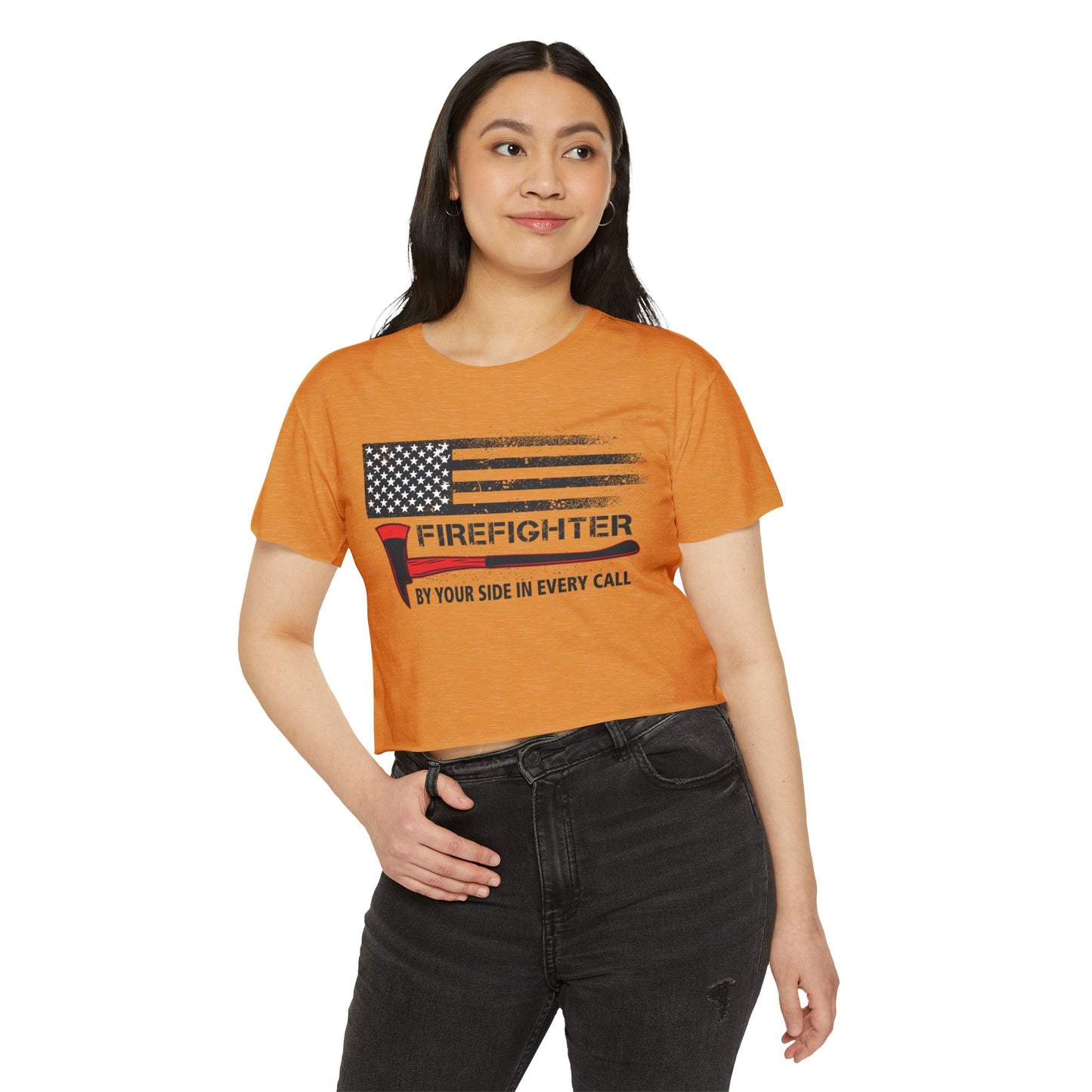 Firefighter Pride Crop Top – By Your Side in Every Call