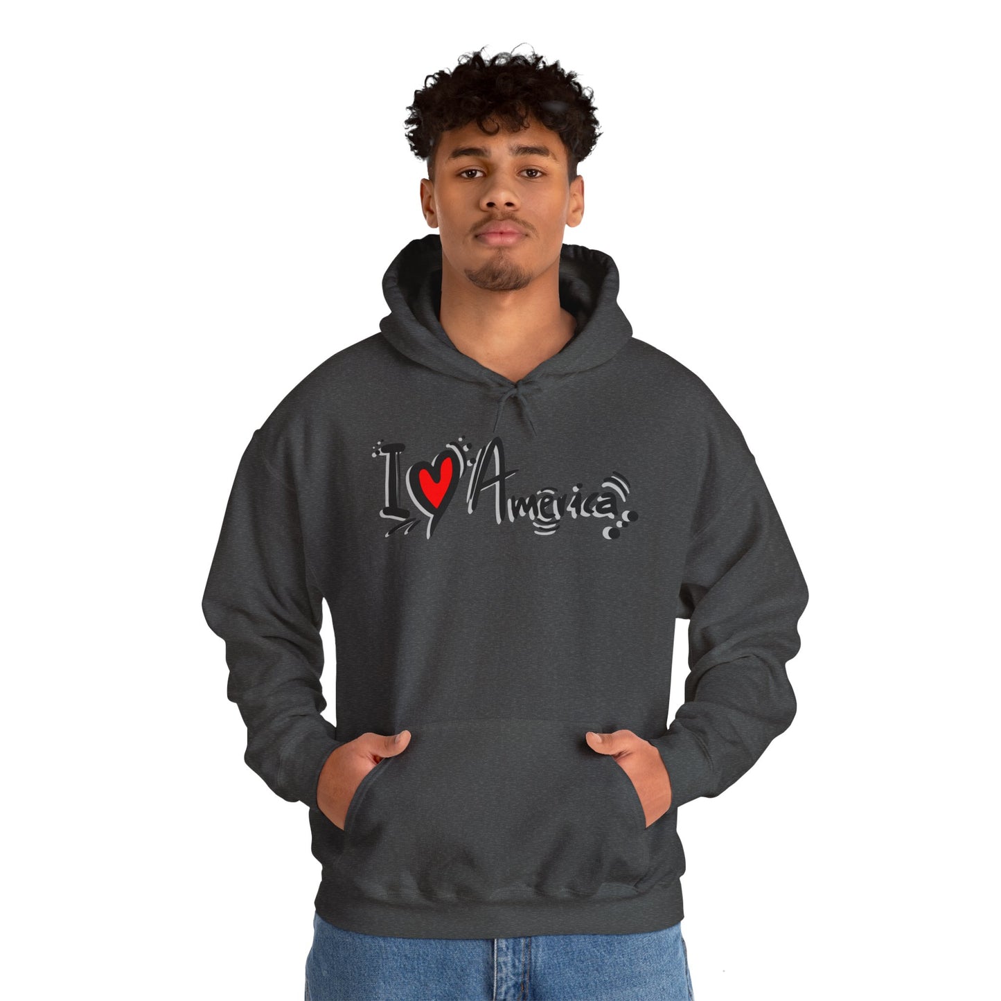 I Love America Unisex Hoodie Sweatshirt