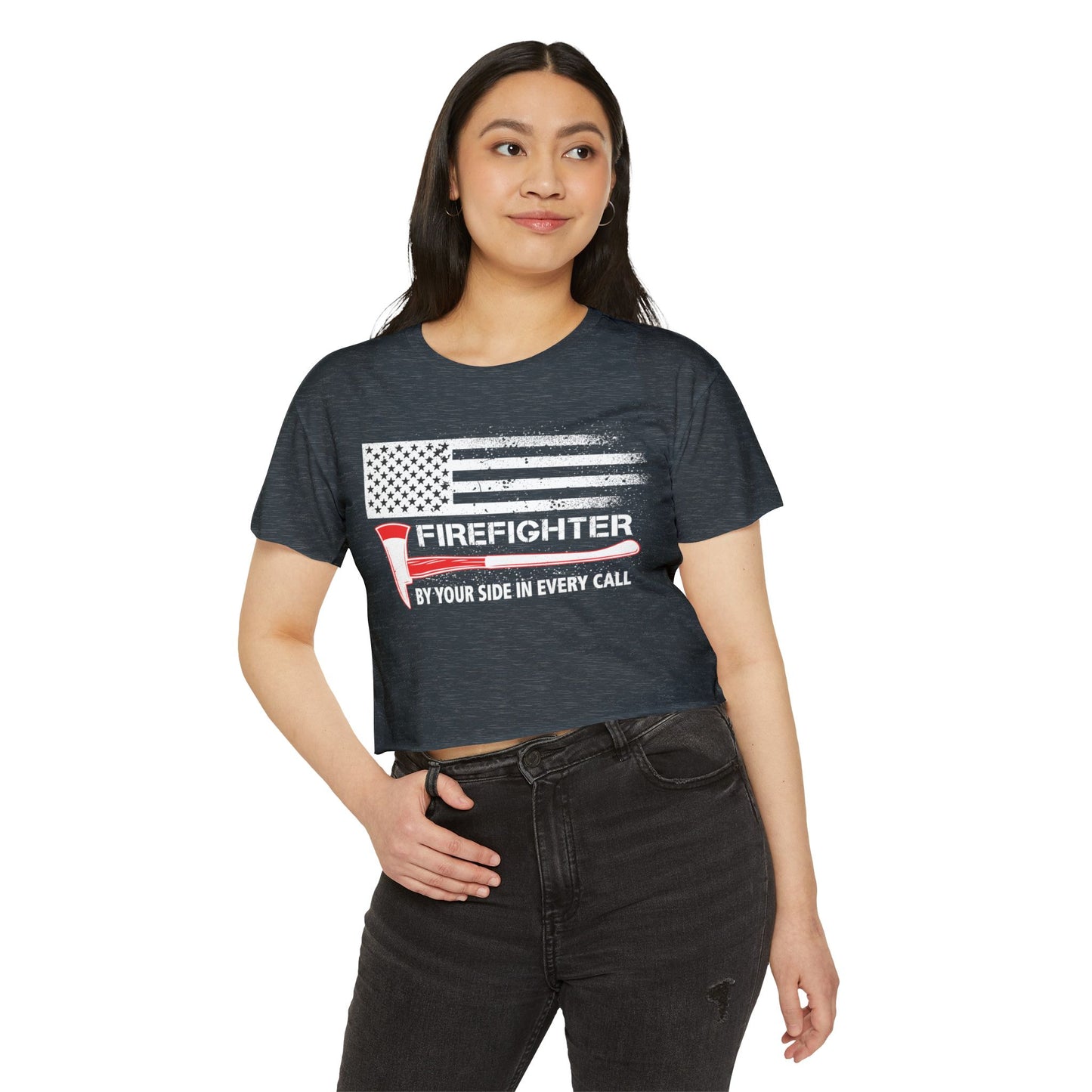 Firefighter Pride Crop Top – By Your Side in Every Call