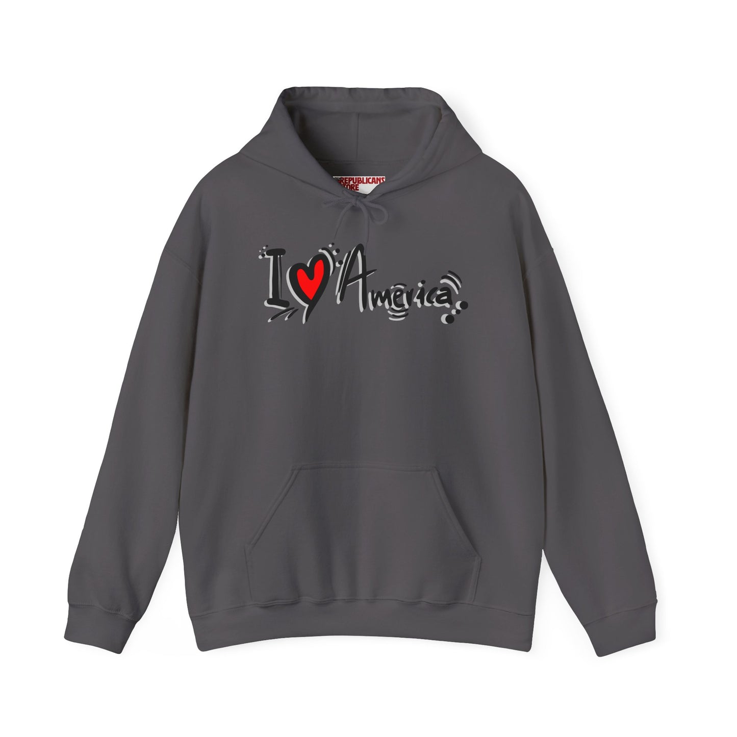 I Love America Unisex Hoodie Sweatshirt