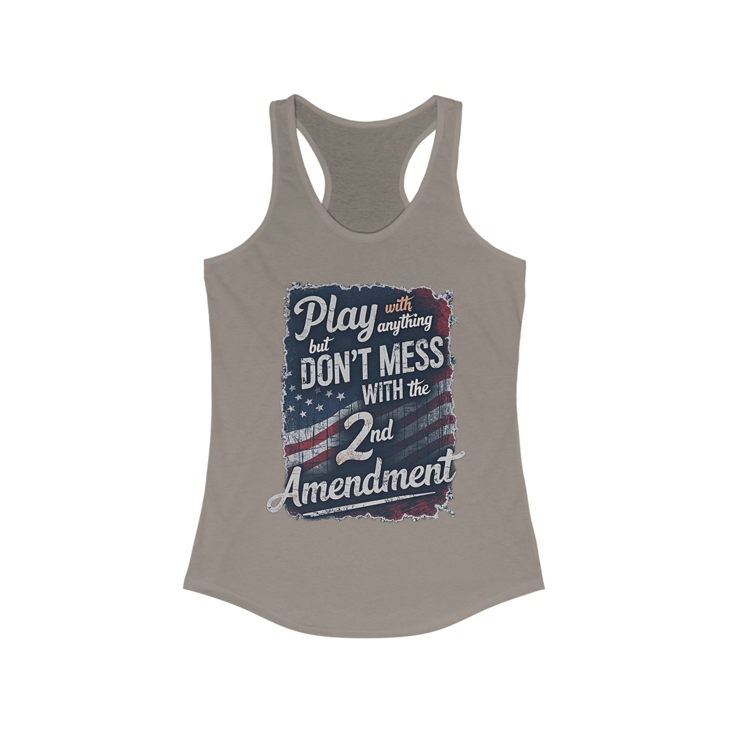 Don't Mess with the 2nd Amendment Patriotic Racerback Tank