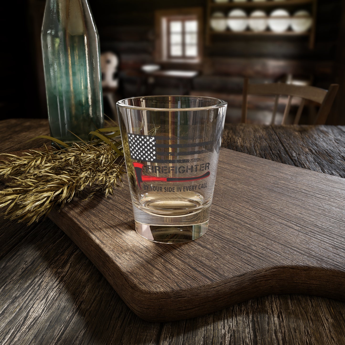 Firefighter Pride Shot Glass – By Your Side in Every Call