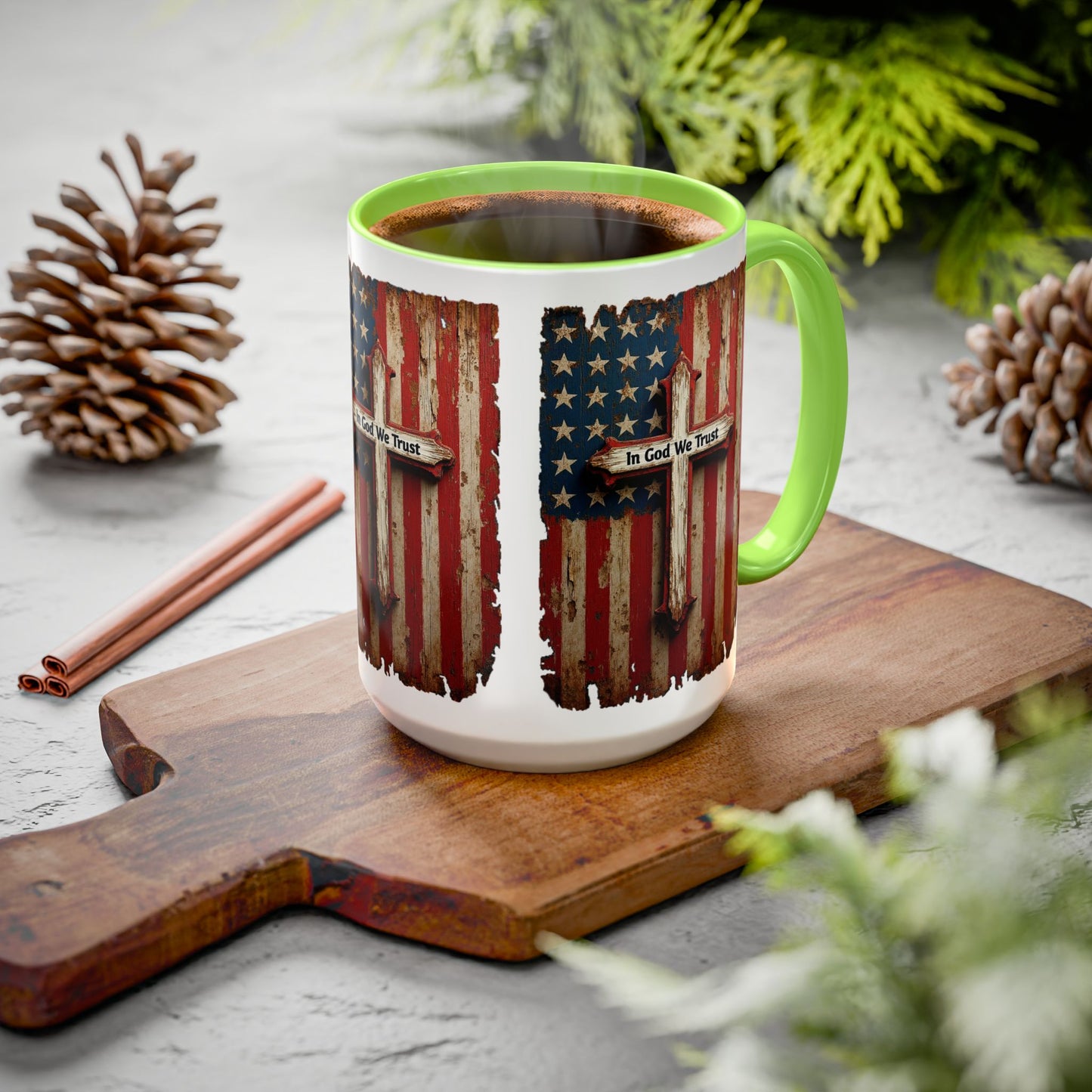 In God We Trust Patriotic Coffee Mug