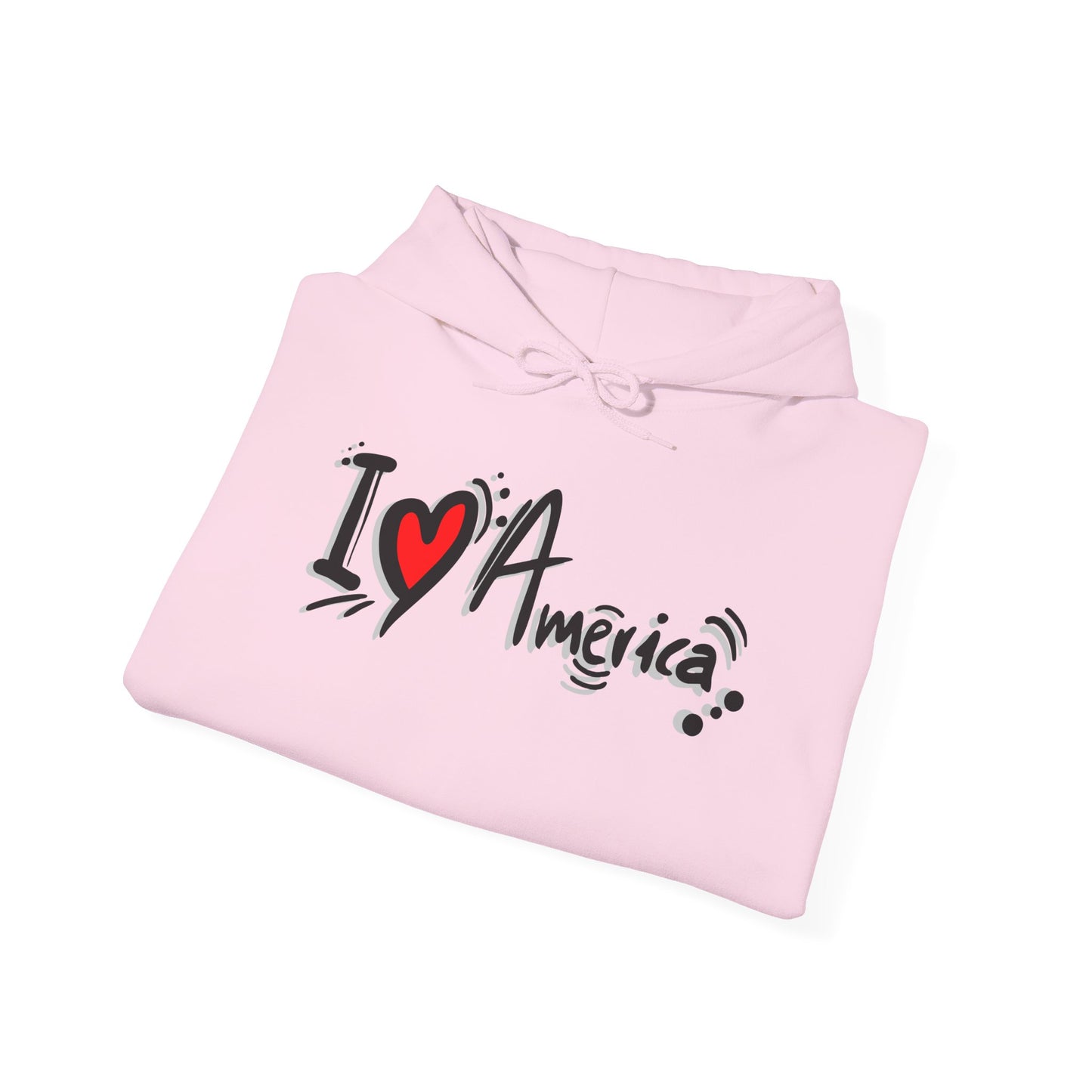 I Love America Unisex Hoodie Sweatshirt