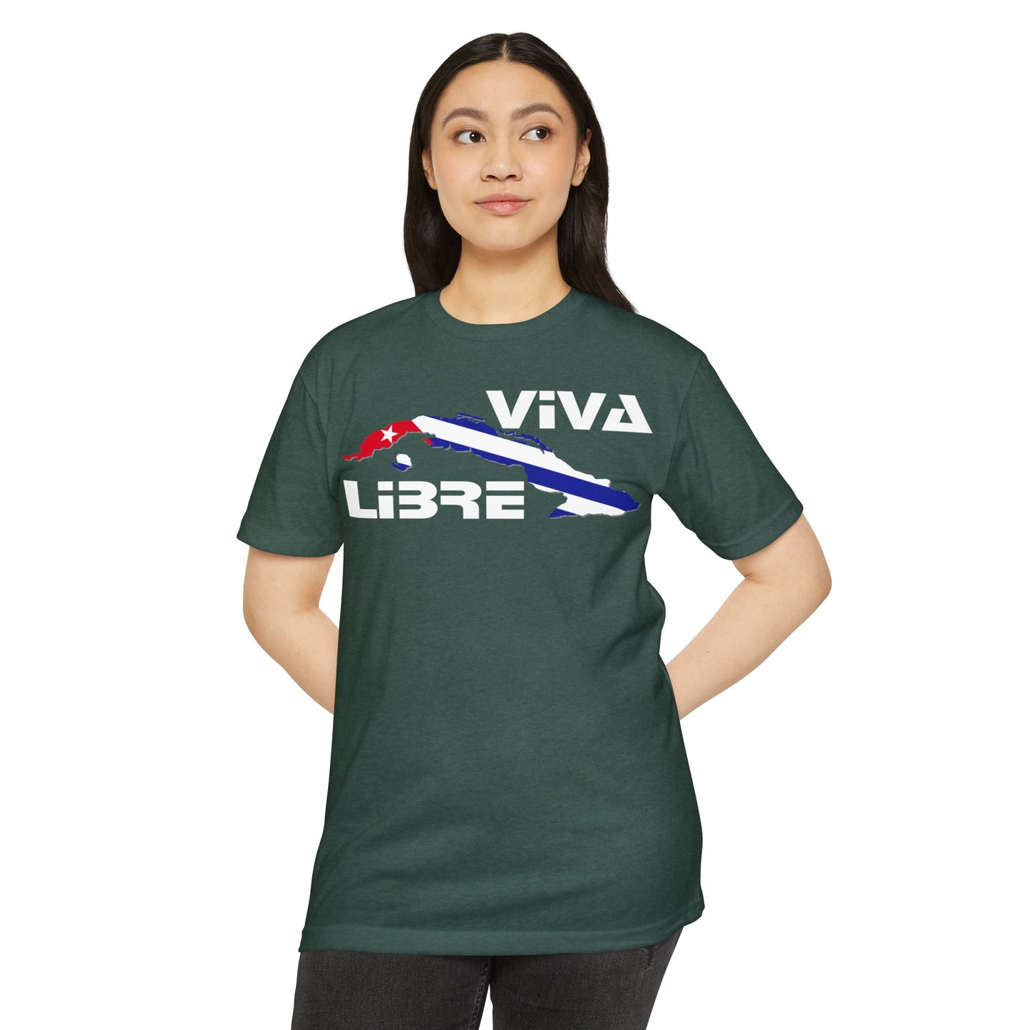 Viva Cuba Libre Patriótica Camiseta
