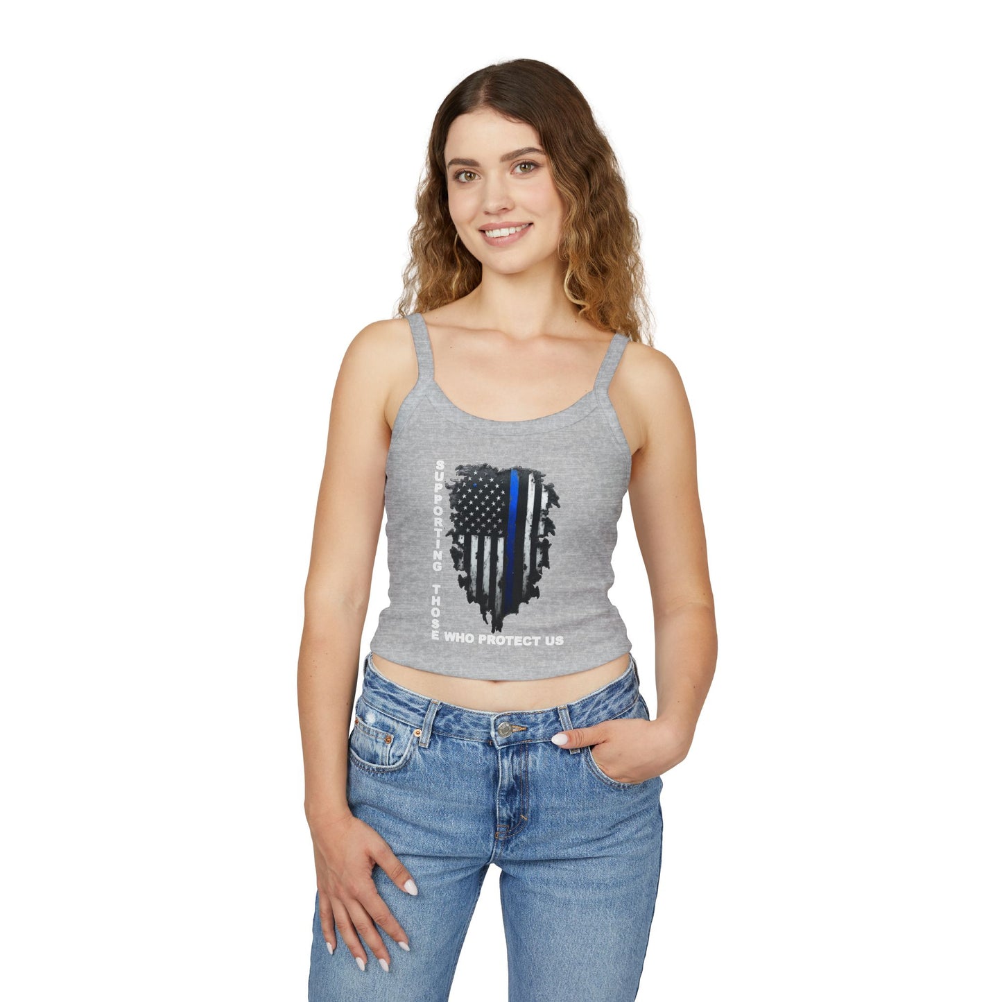 Supporting Those Who Protect Us Patriotic Tank Top