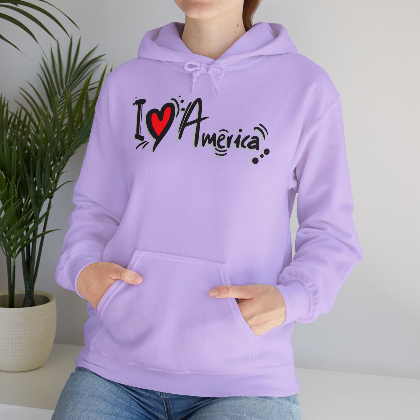 I Love America Unisex Hoodie Sweatshirt