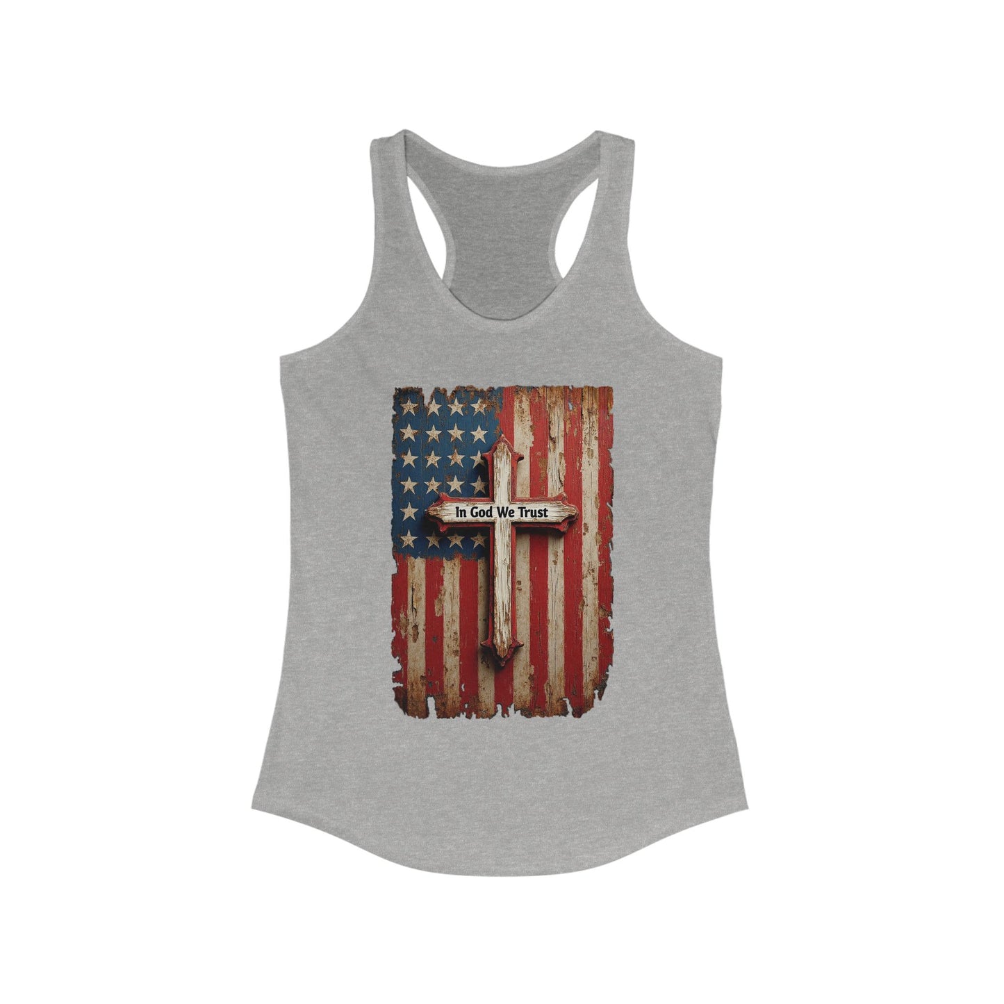 In God We Trust Patriotic Racerback Tank
