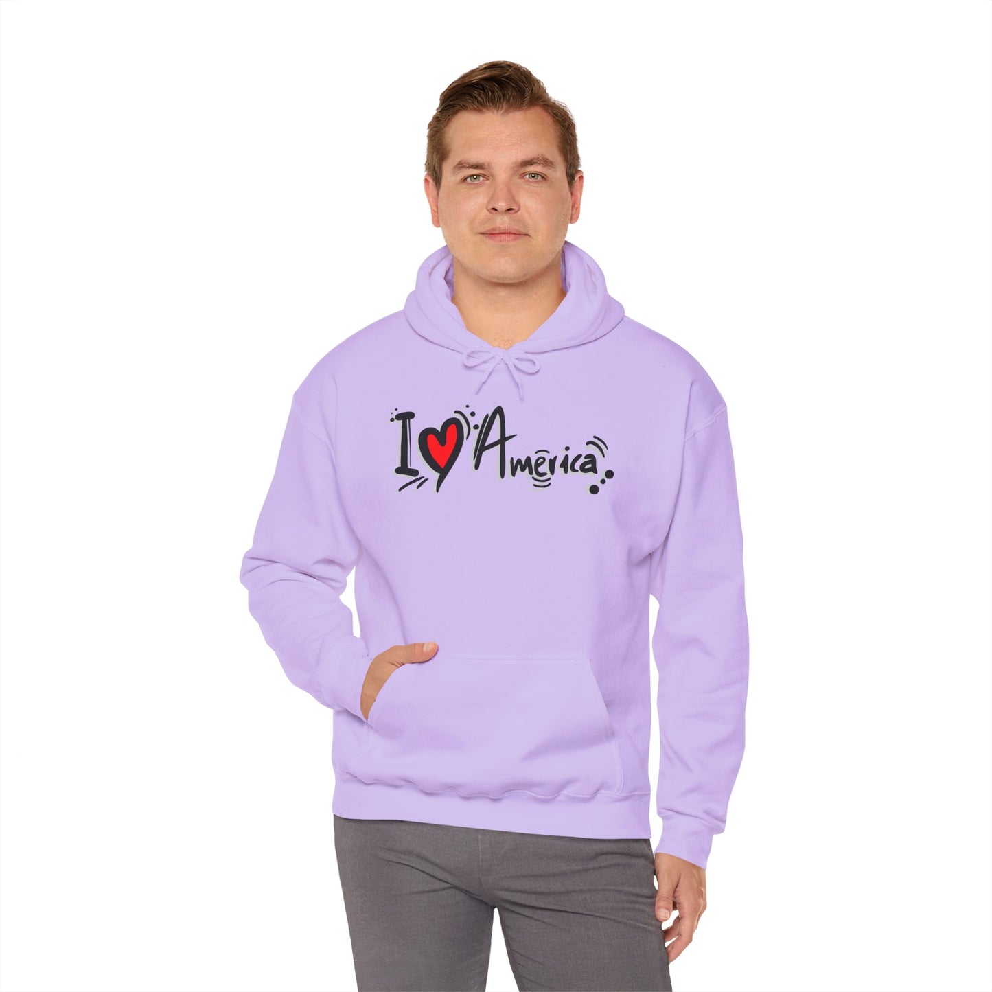 I Love America Unisex Hoodie Sweatshirt