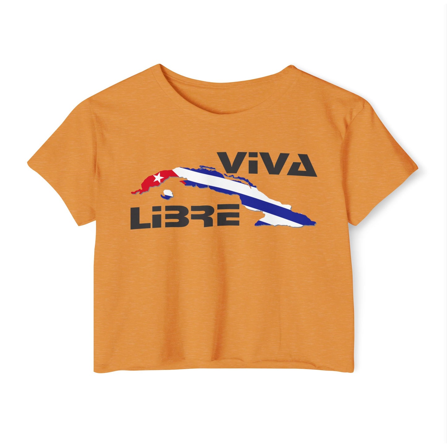 Viva Cuba Libre Patriótico Crop Top