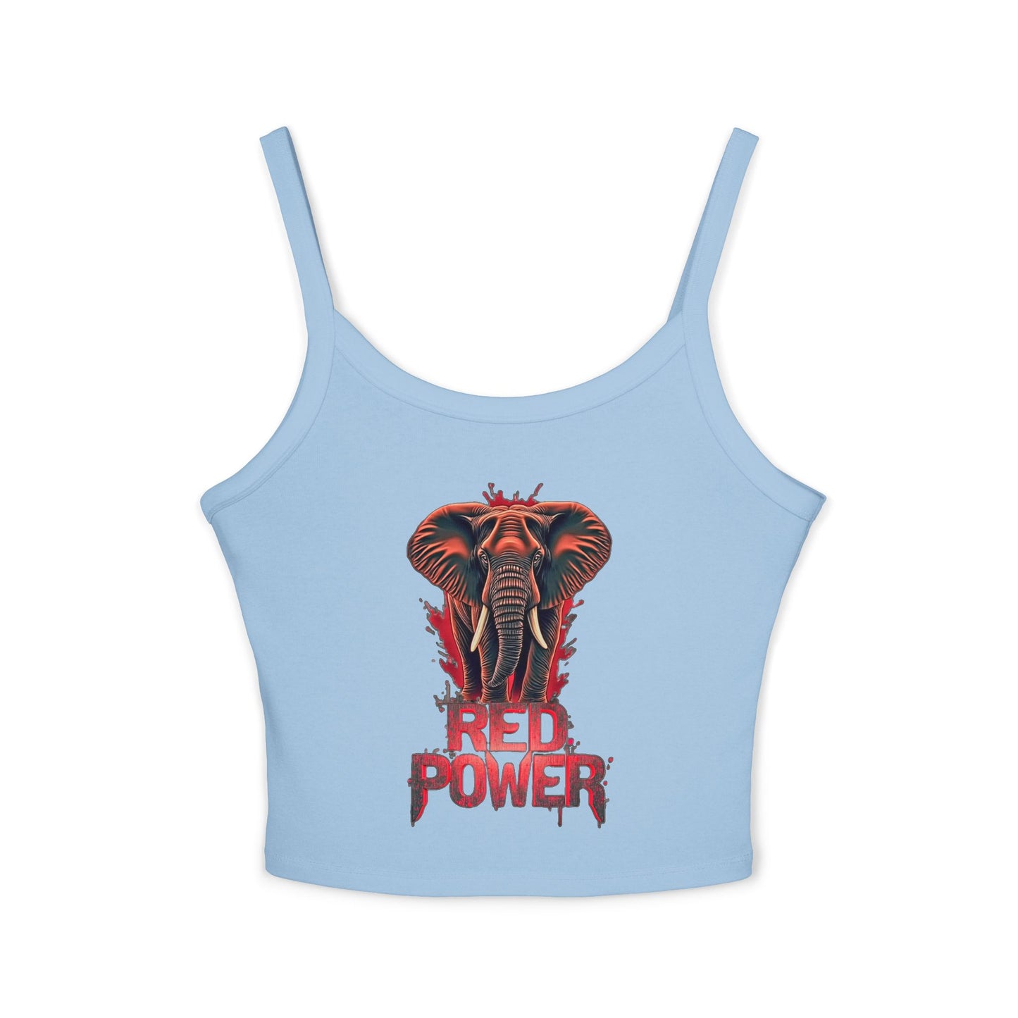 Red Power Patriotic Elephant Tank Top