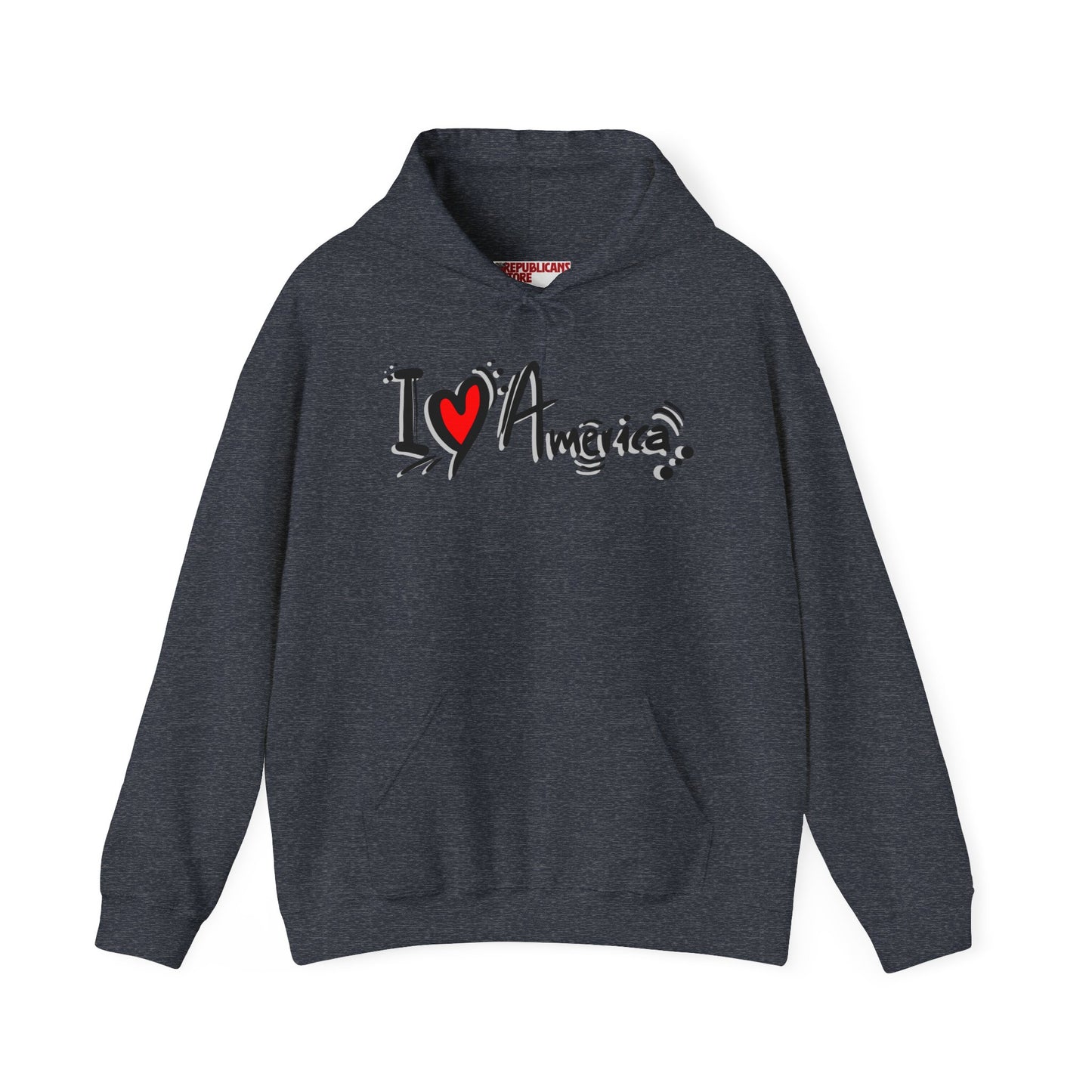 I Love America Unisex Hoodie Sweatshirt