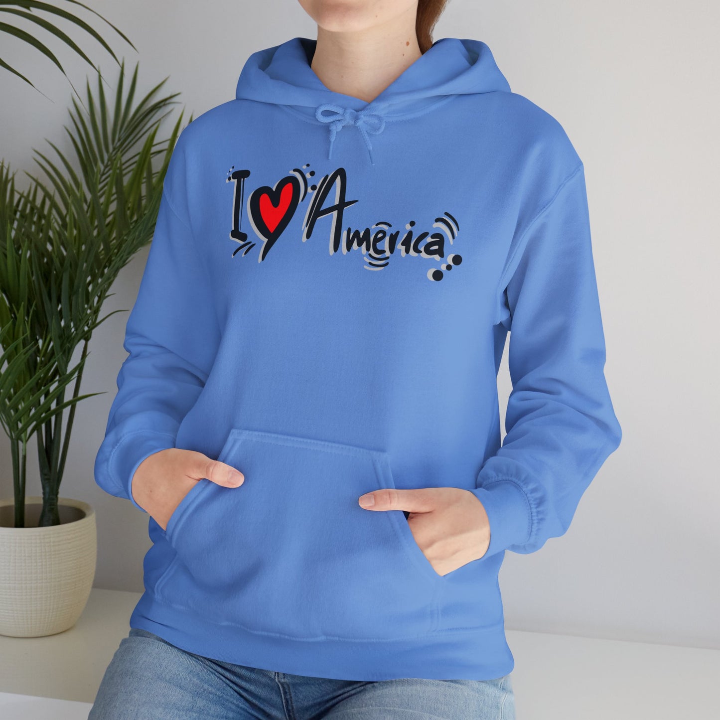 I Love America Unisex Hoodie Sweatshirt