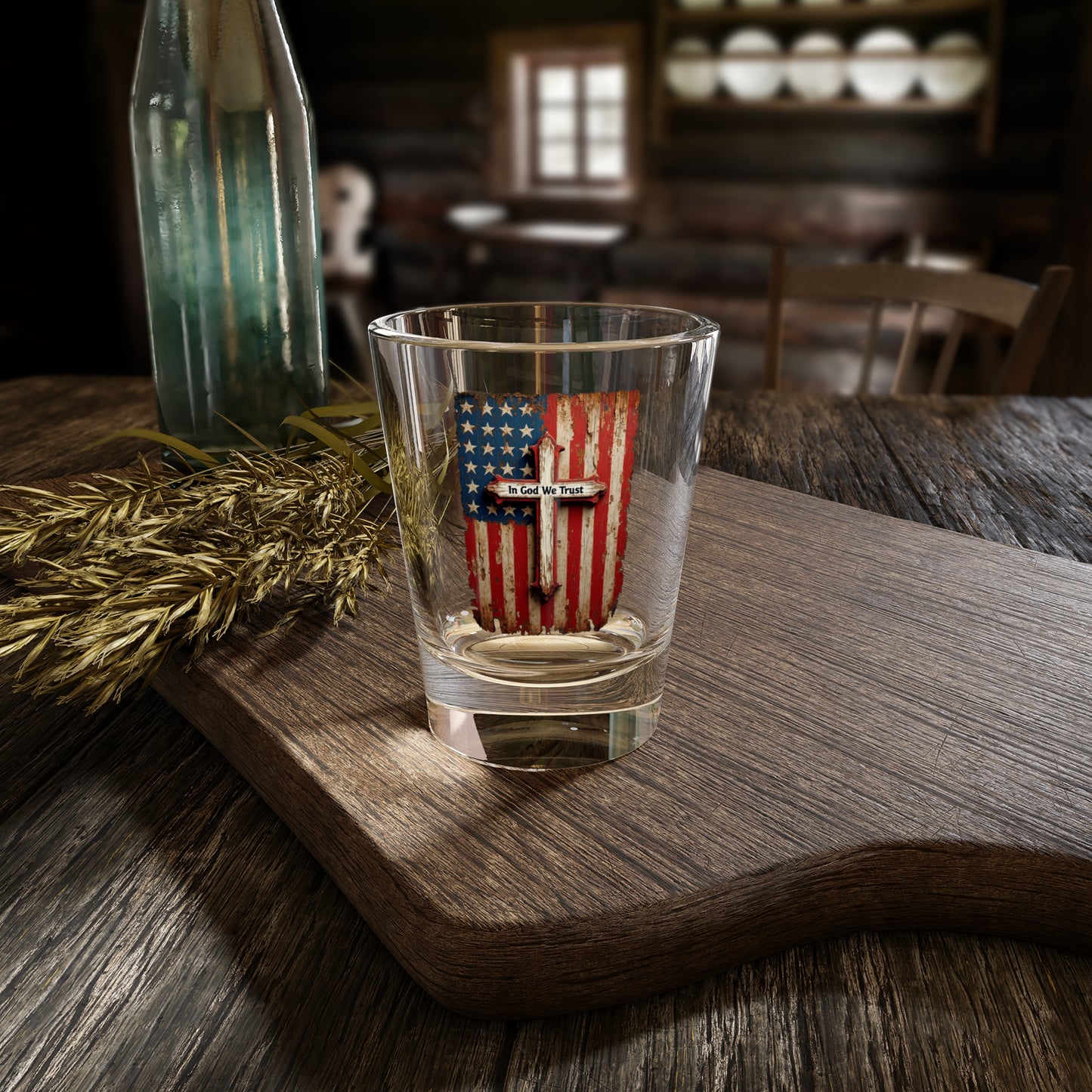 In God We Trust Patriotic Shot Glass