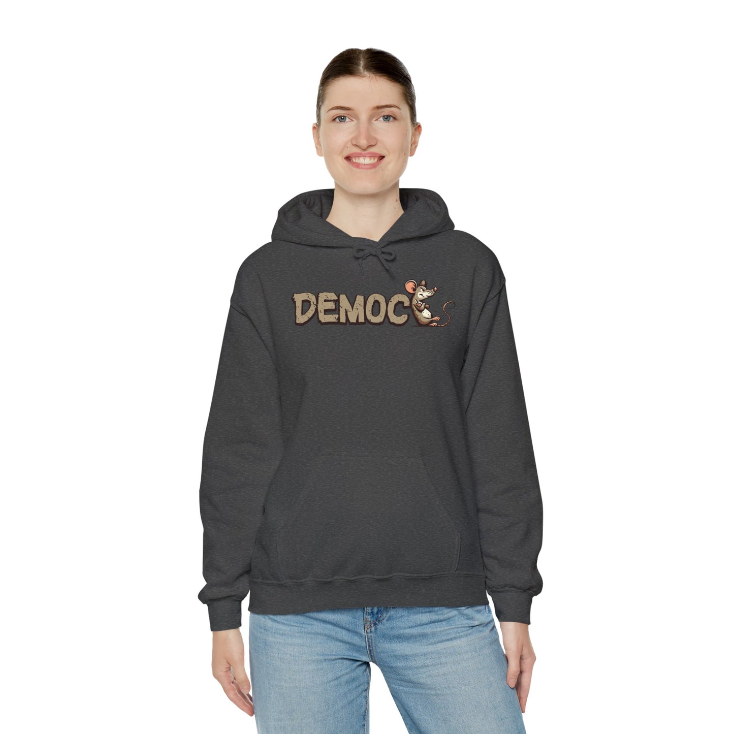 Democ-Rat Funny Political Hoodie