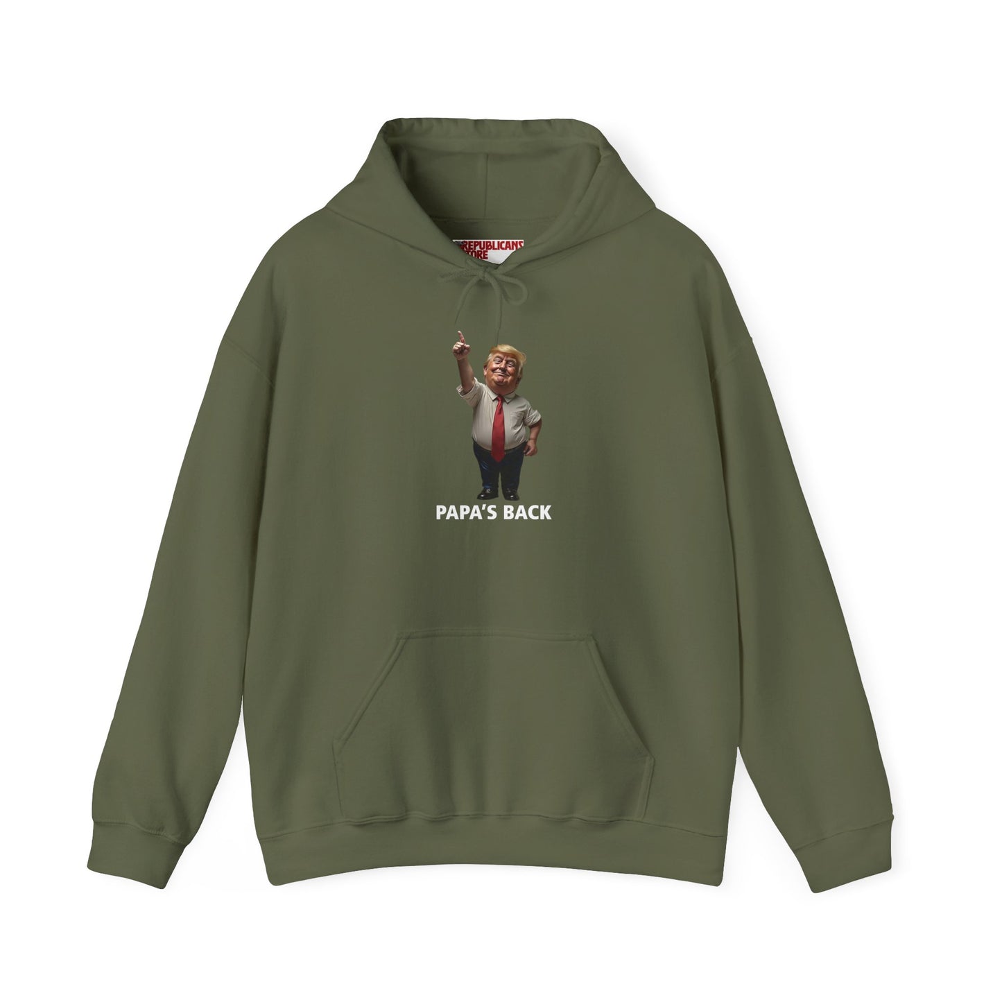 Papa's Back Patriotic Hoodie