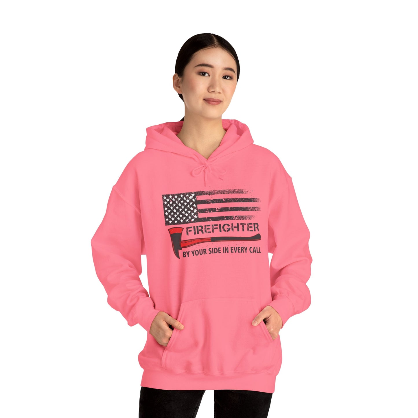 Firefighter Pride Hoodie – By Your Side in Every Call