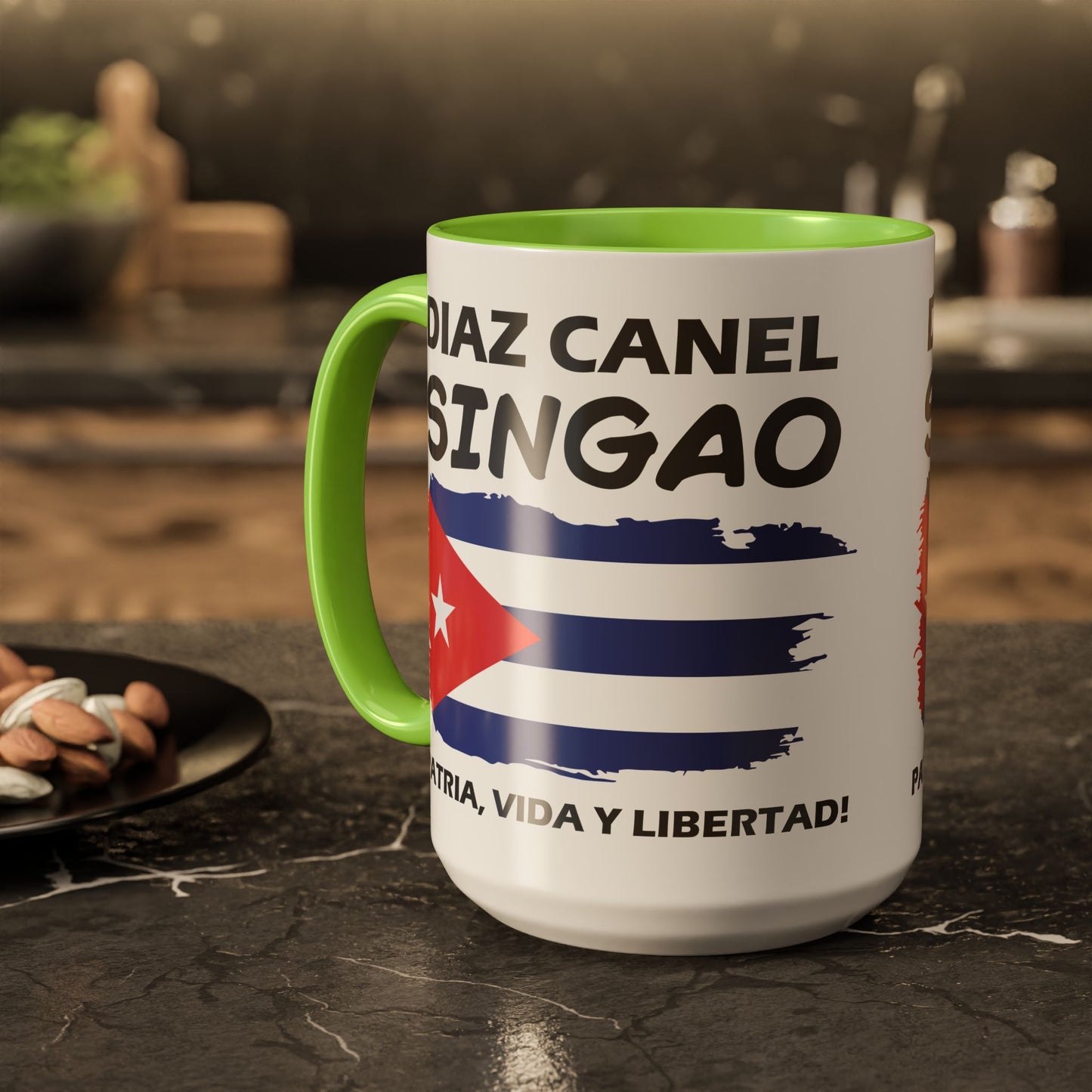 Díaz-Canel Singao Patriótica Taza