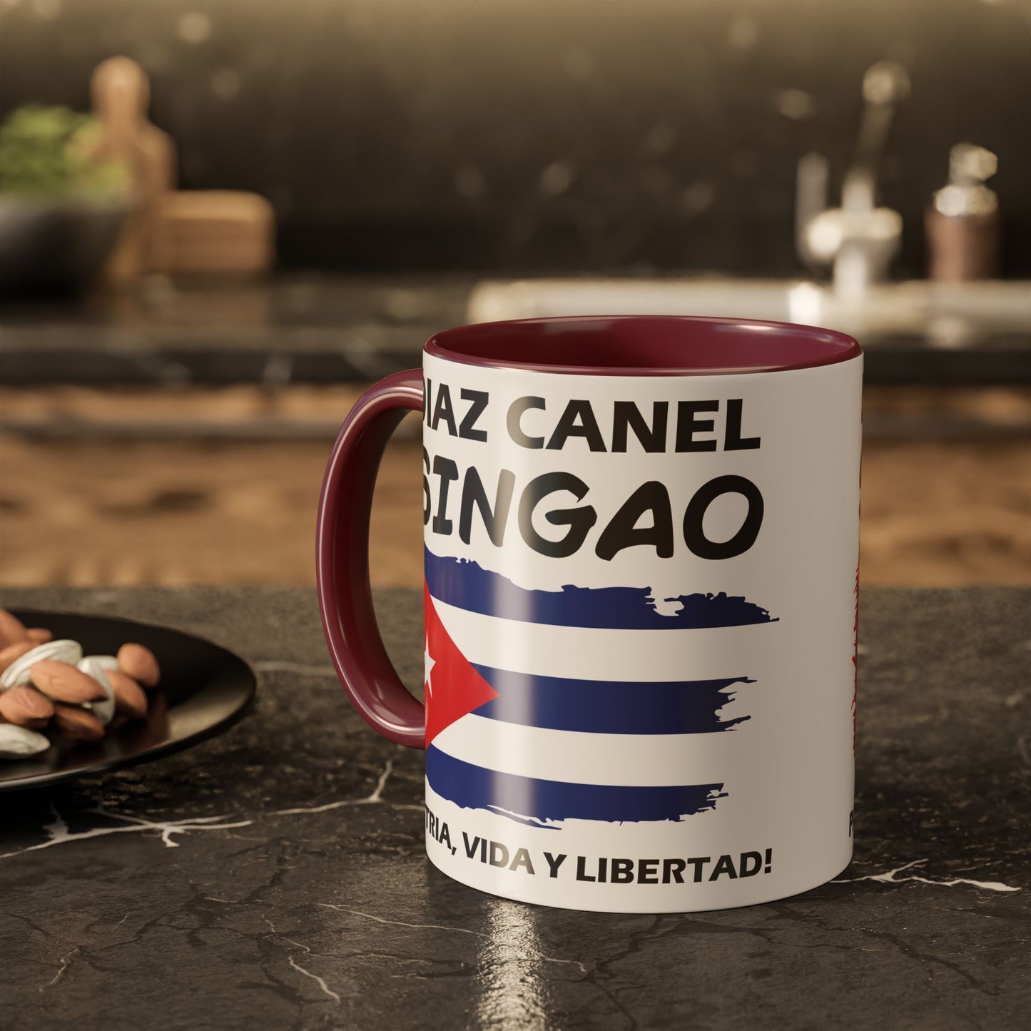 Díaz-Canel Singao Patriótica Taza