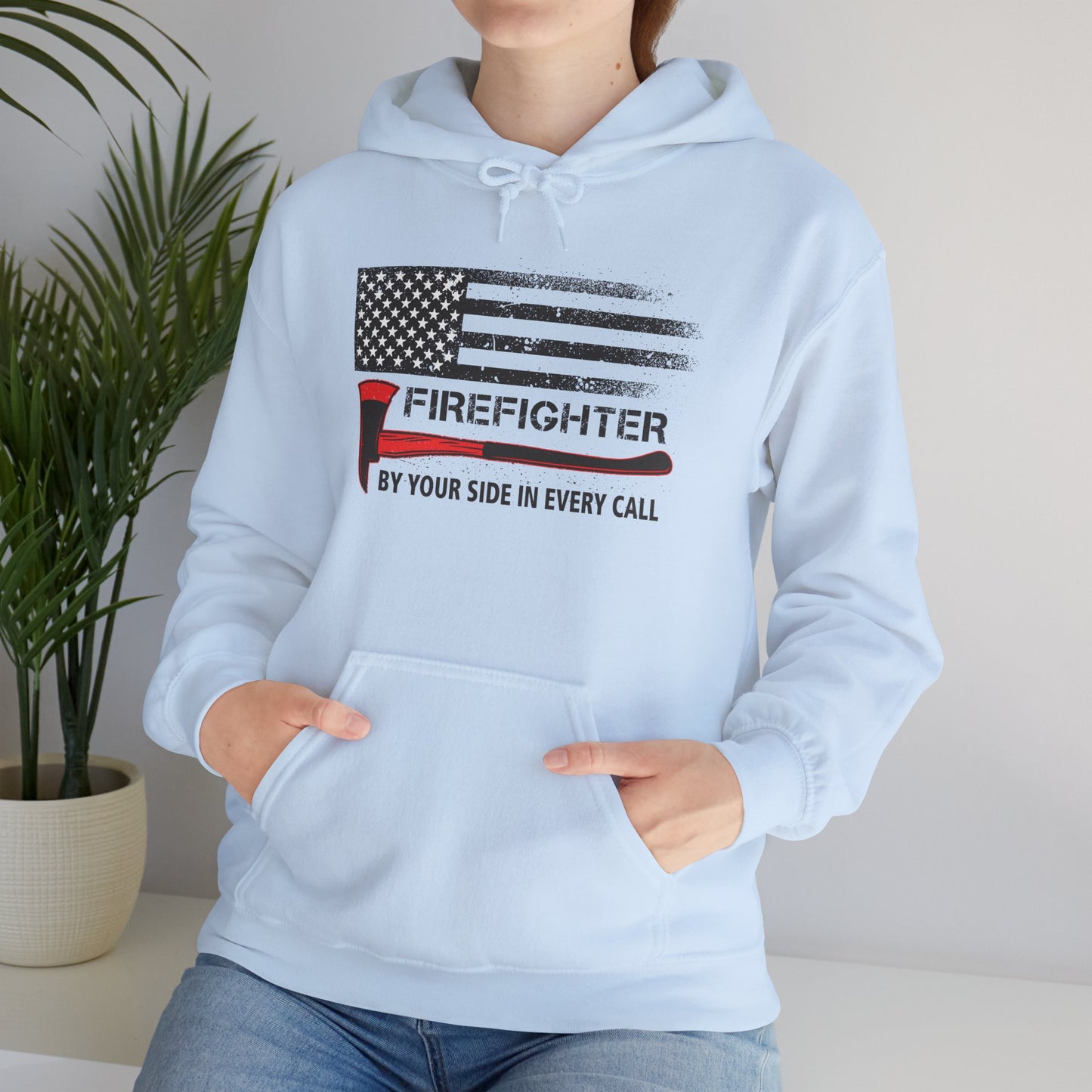 Firefighter Pride Hoodie – By Your Side in Every Call